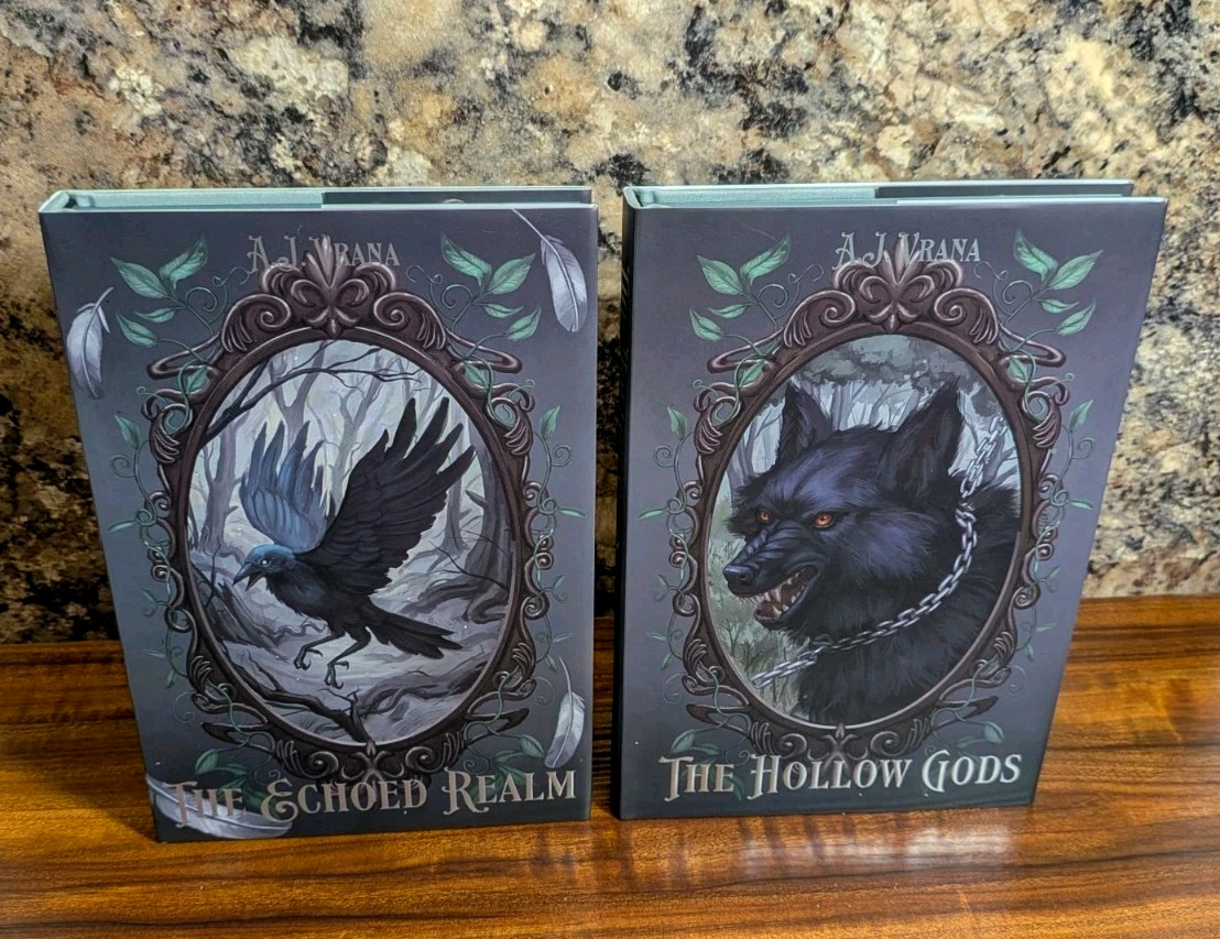 The Chaos Cycle Duology by A. J Vrana: Hollow Gods & Echoed Realm Signed Luna