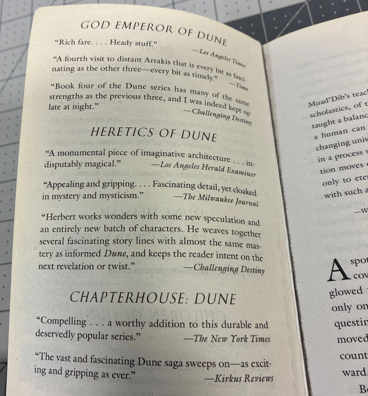 Children of Dune Paperback By Herbert, Frank VG Penguin, Ace, Random House Books