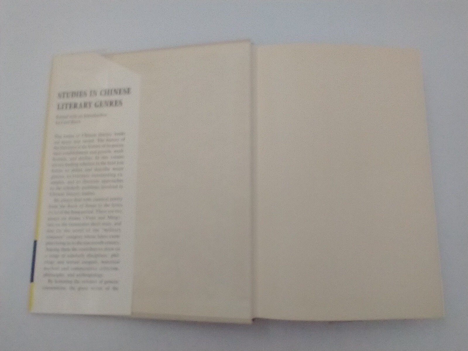 Studies in Chinese Literary Genres. Edited With an Introduction by Cyril Birch.