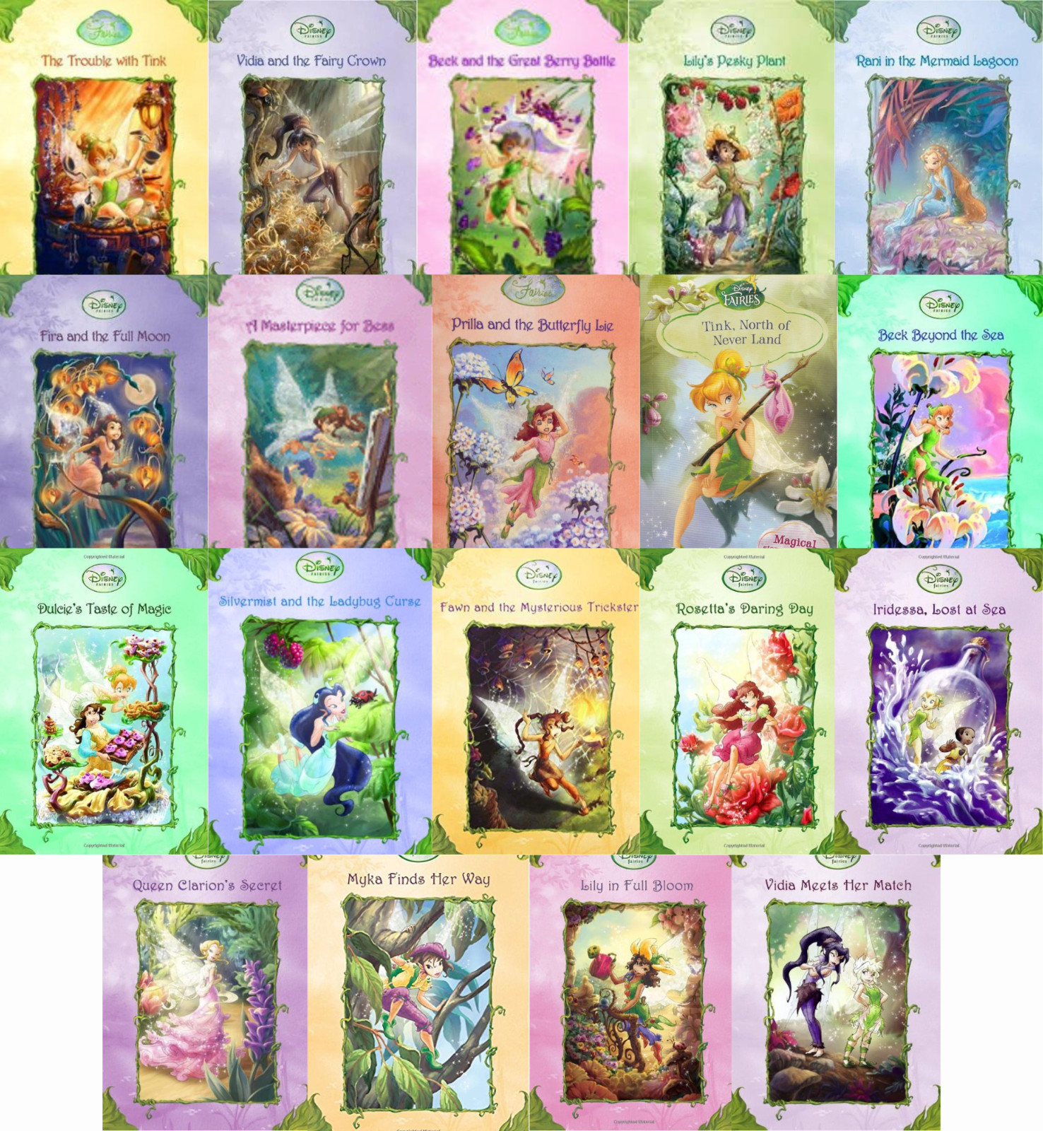 Complete Set Series – Lot of 19 Tales of Pixie Hollow Disney Fairy books Tink
