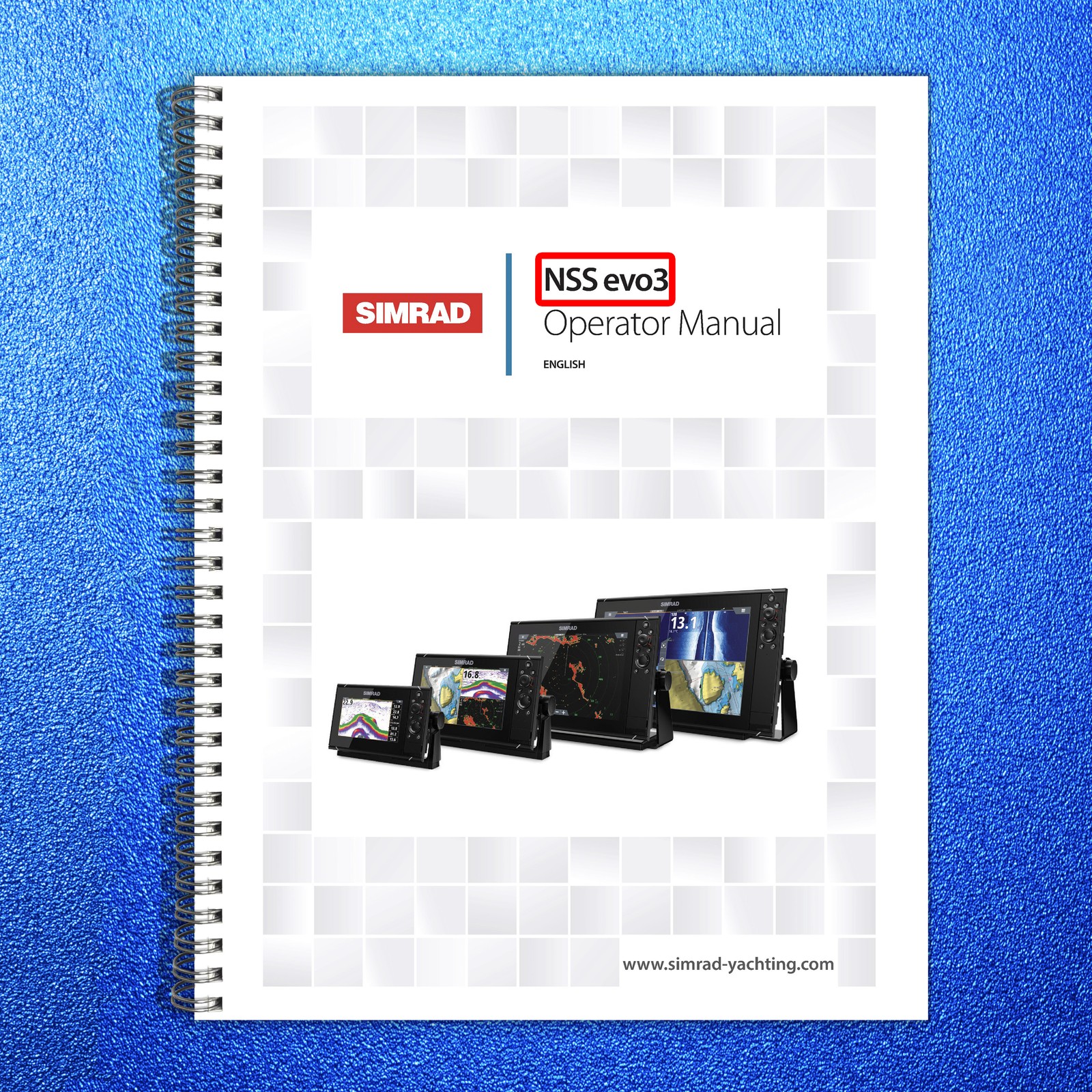SIMRAD NSS Evo3 Operators Manual – STEEL WIRE BOUND – PROTECTIVE COVERS
