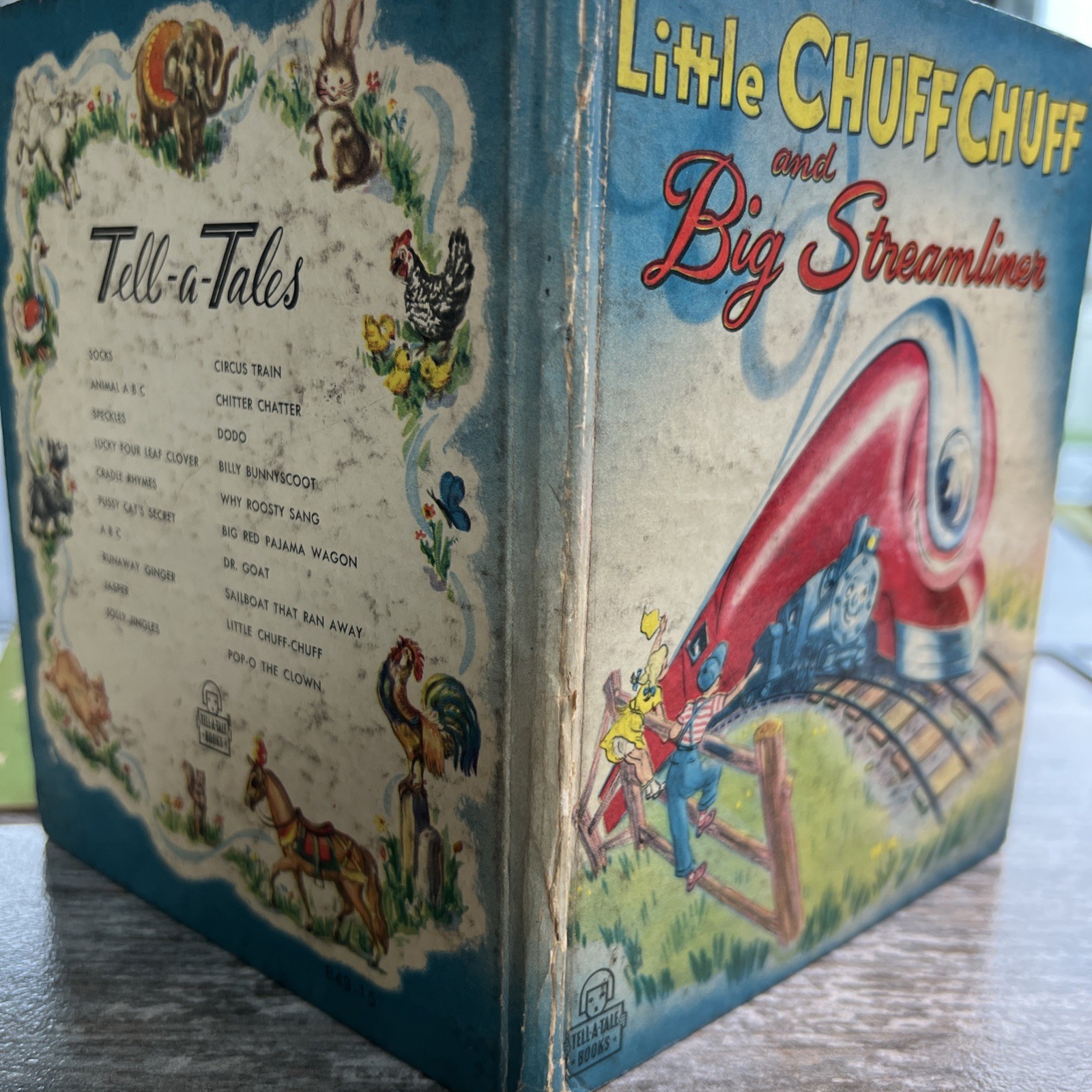 Little Chuff Chuff And Big Streamliner: 1950 Whitman Tell-a-tale Book #843-15