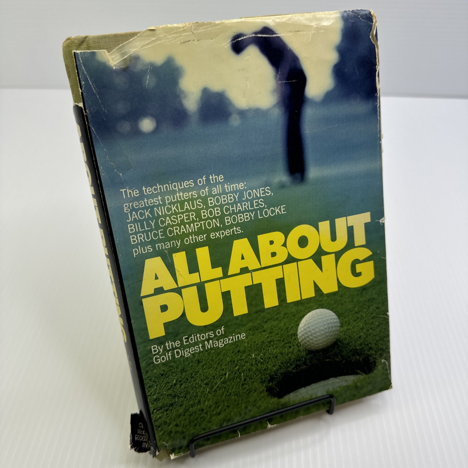 All About Putting editors Golf Digest Magazine Hardcover 1973 Vintage Golf Book