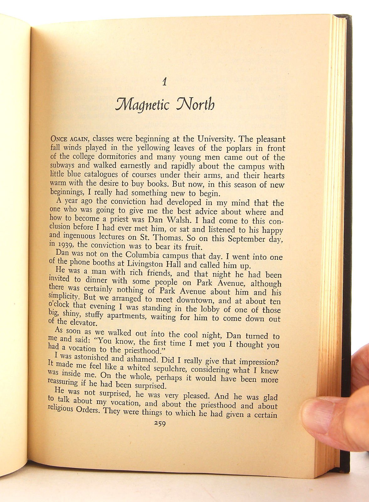 Seven Storey Mountain Thomas Merton 1948 1st Edition 1st State DJ Ordnis Typo HC