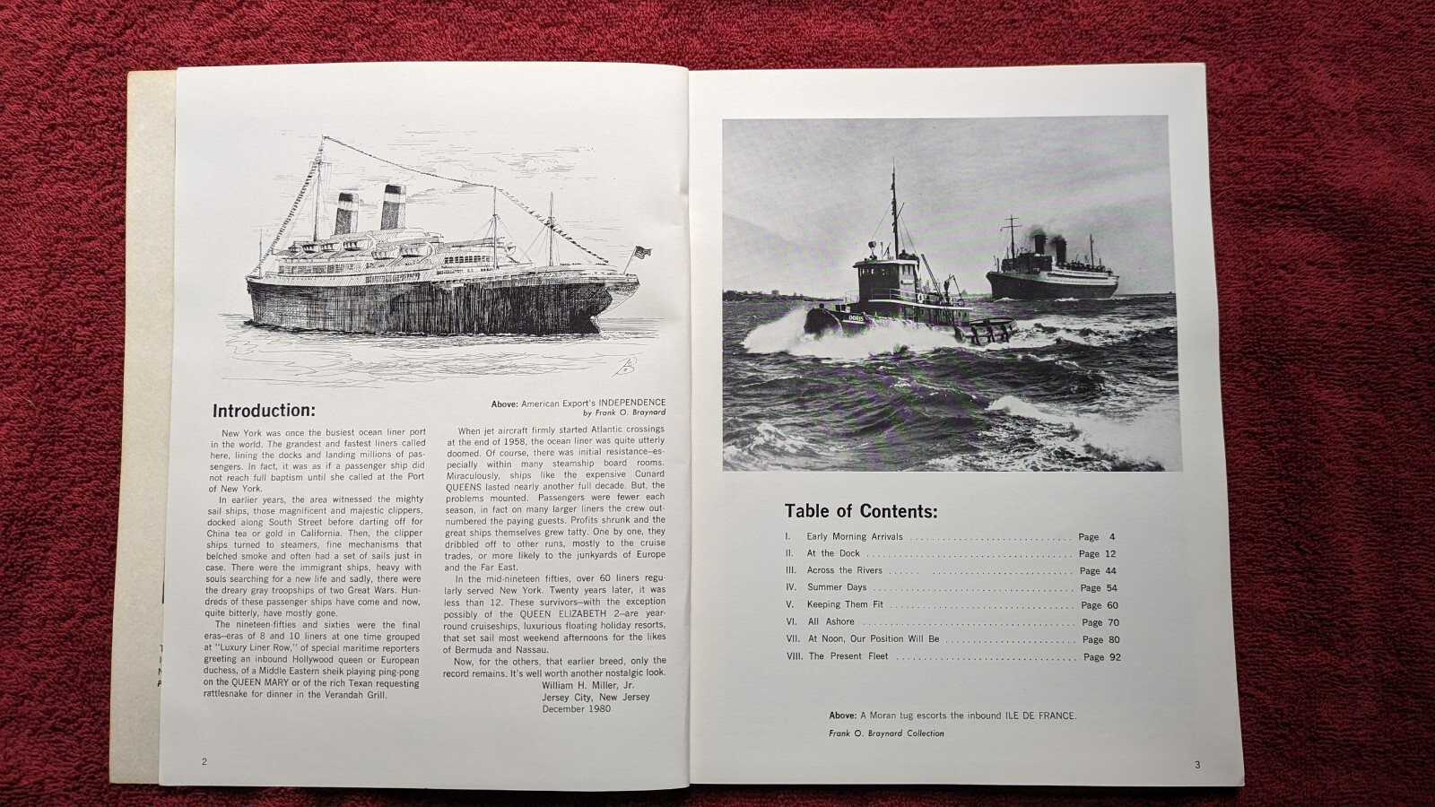 Luxury Liner Row Passenger Ships at New York by William H. Miller, Jr