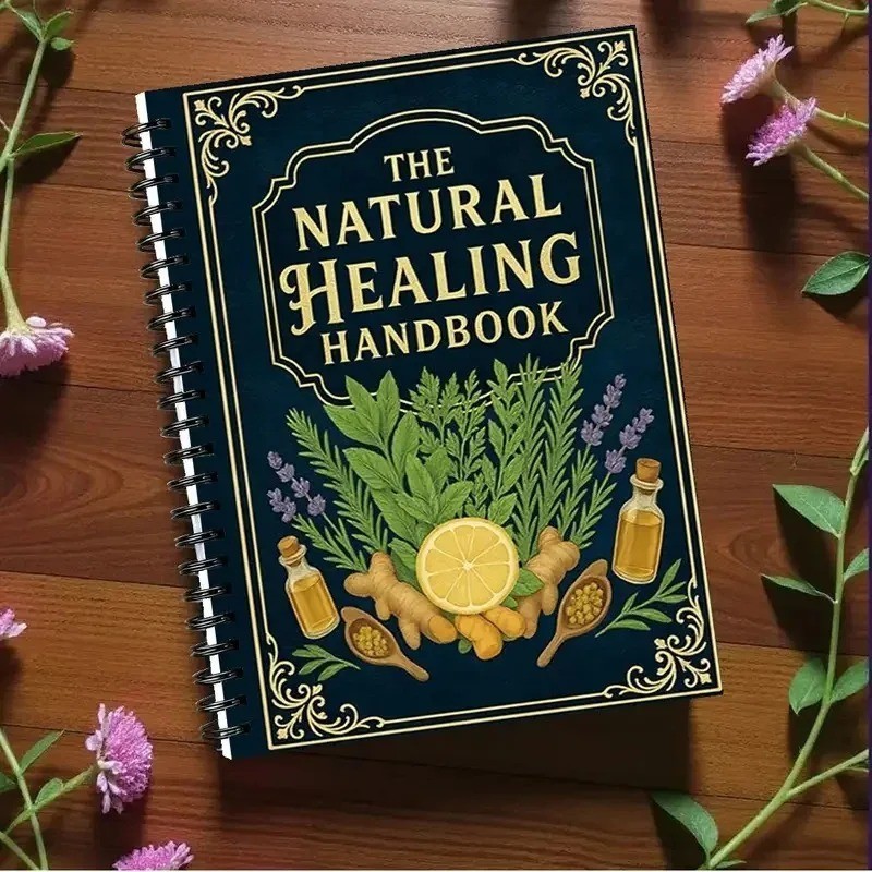 The Natural Healing Handbook, Spiral-Bound Guide For Herbal Remedies And Natural