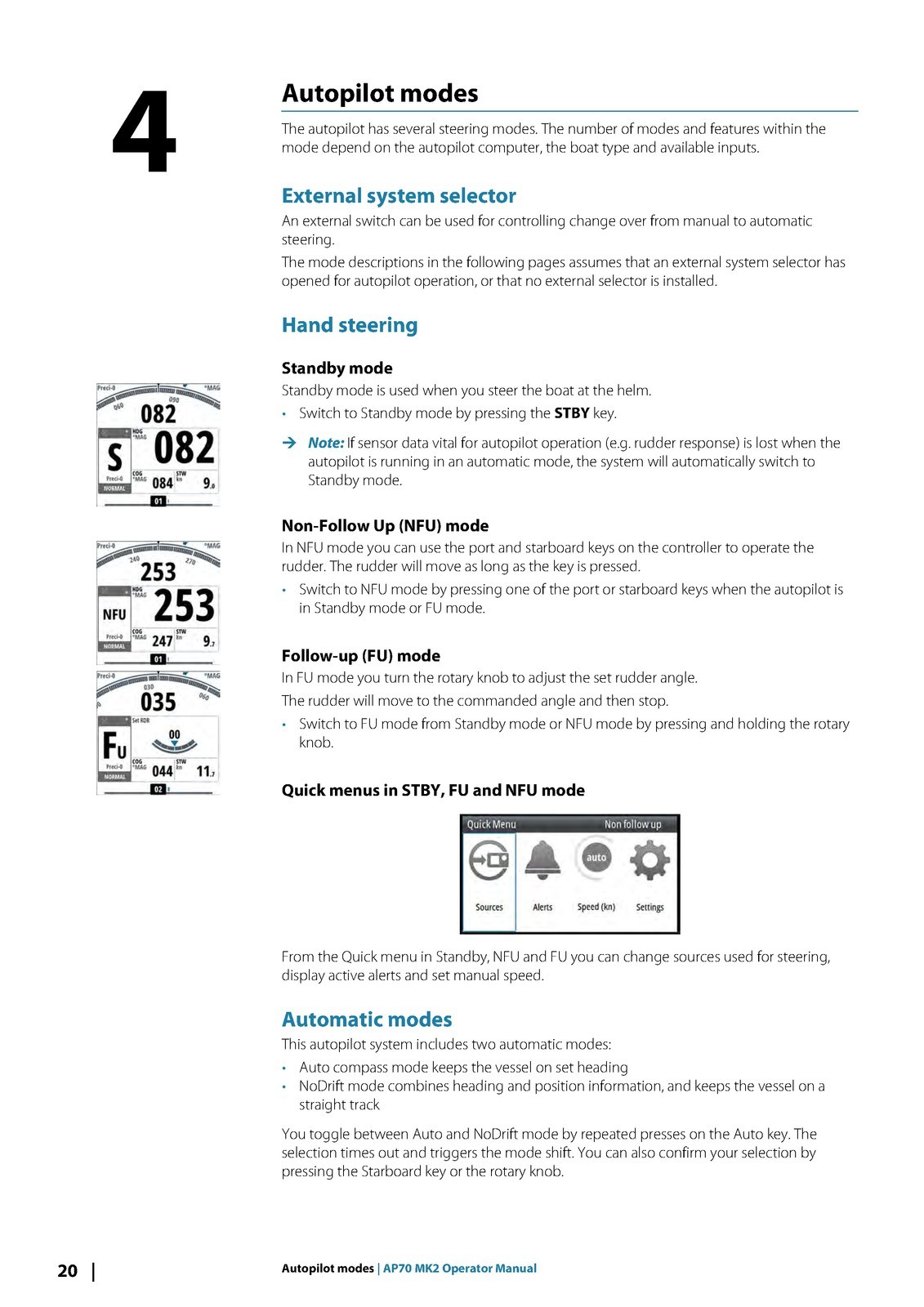 SIMRAD AP70 MK2 Autopilot Operators Manual TOUGH SECURED – TOUGH FRONT & BACK