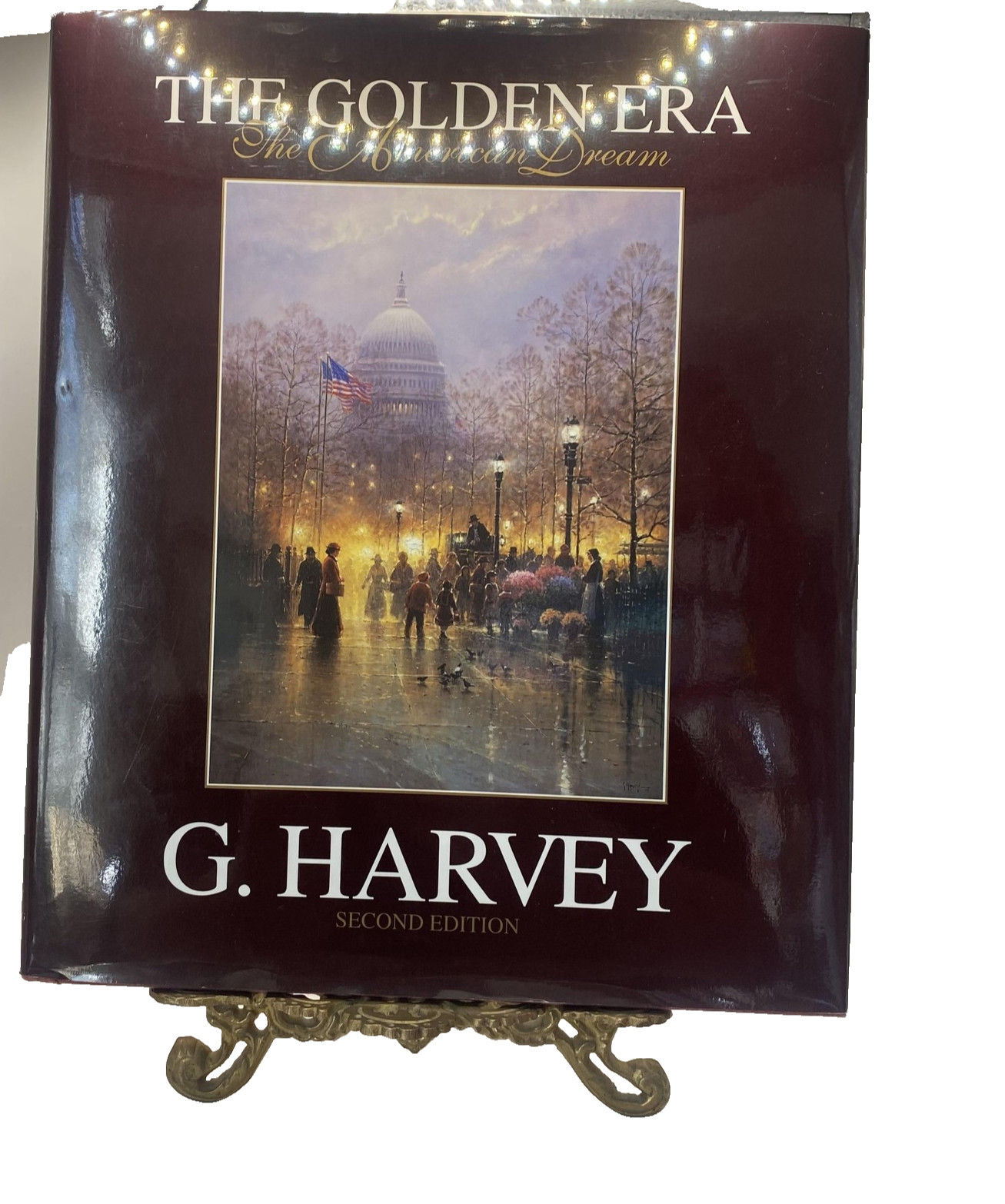 Vintage The Golden Era American Dream G Harvey Maroon HC DJ USA Art History