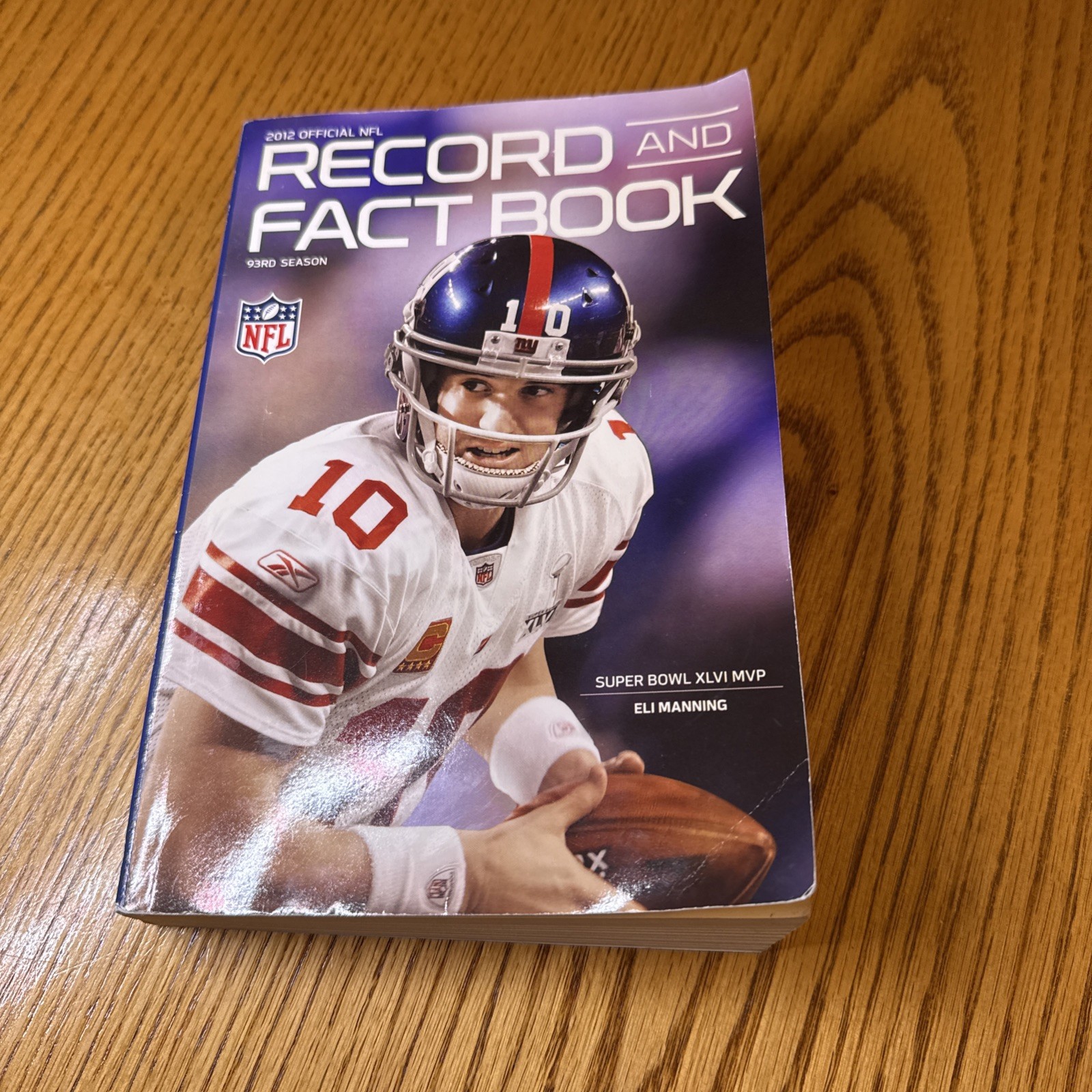 NFL Record & Fact Book 2012 Official Eli Manning Cover National Football League