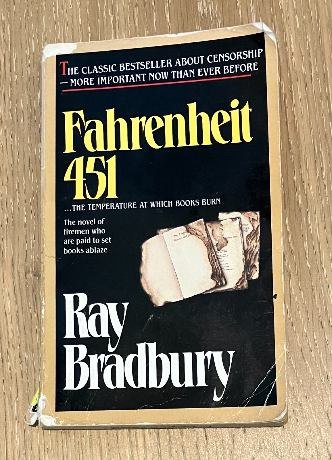 FAHRENHEIT 451 by Ray Bradbury Paperback 1987 Ballantine Books
