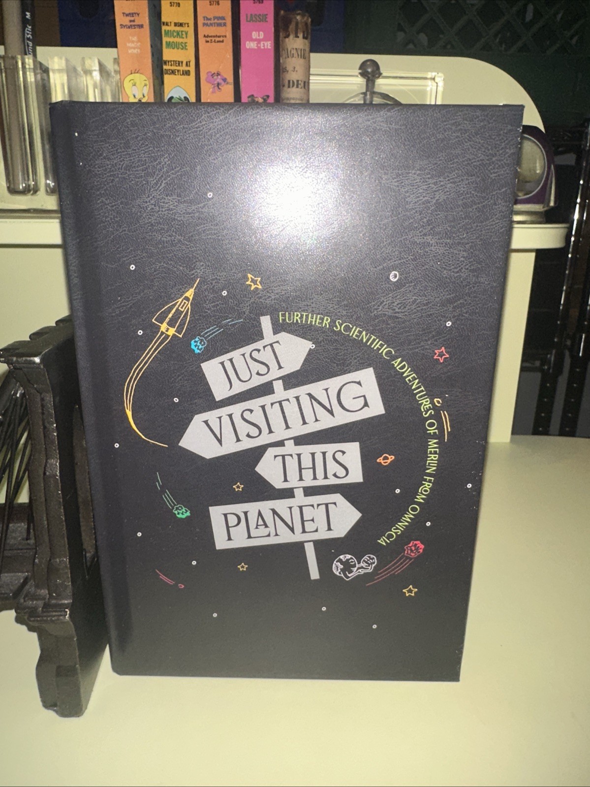 SIGNED FIRST EDITION NEIL DEGRASSE TYSON JUST VISITING THIS PLANET HC BOOK S4