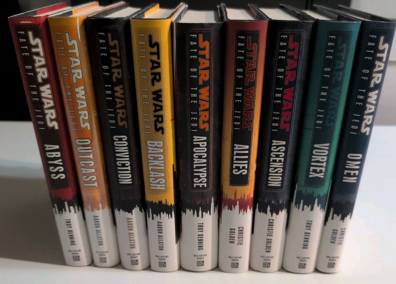 Star Wars Fate of the Jedi Complete Series 9 Books Hardcover Del Rey 1st Ed