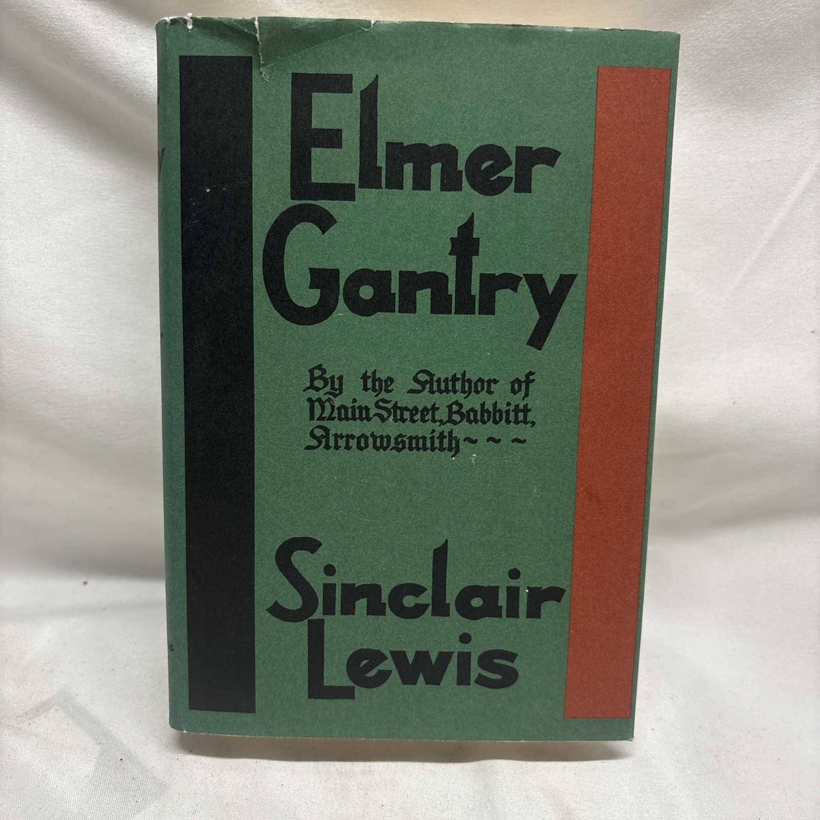 Vintage 1927 Elmer Gantry by Sinclair Lewis Hardcover 1st Edition W/ DJ Rare