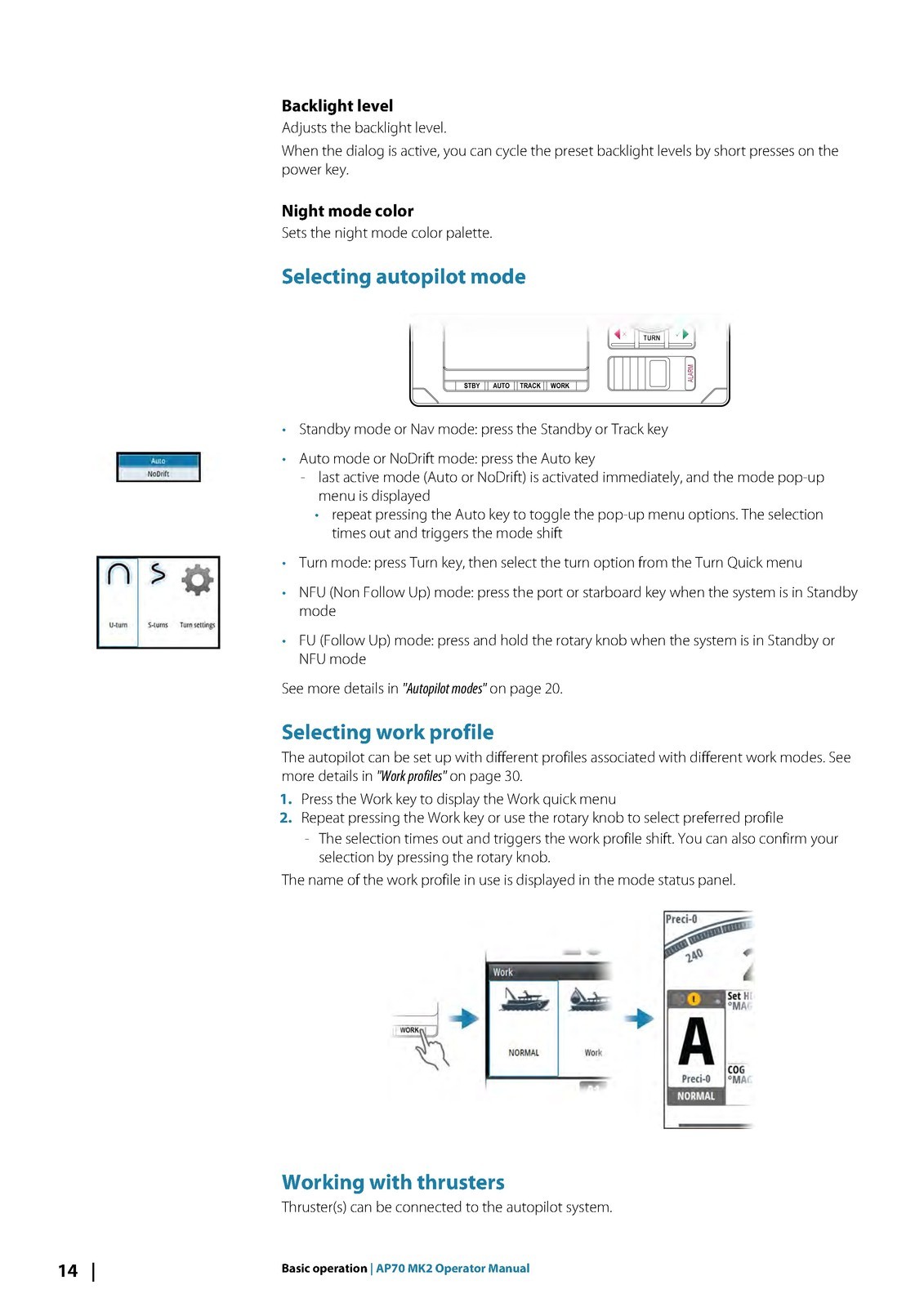 SIMRAD AP70 MK2 Autopilot Operators Manual TOUGH SECURED – TOUGH FRONT & BACK