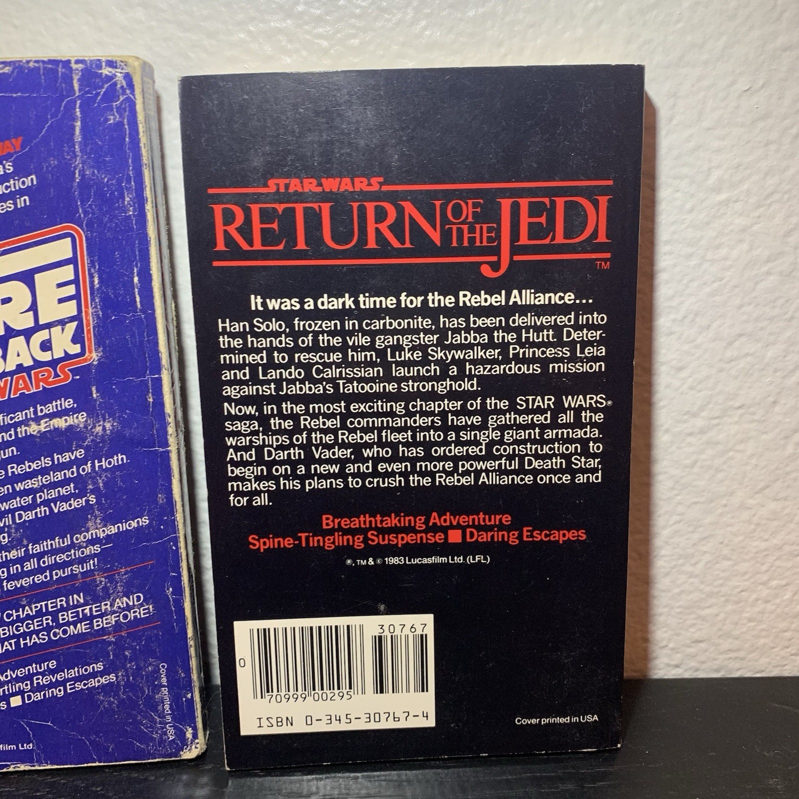 Star Wars Trilogy: Del Rey Book Lot of 3 (Paperback) First Special Printing