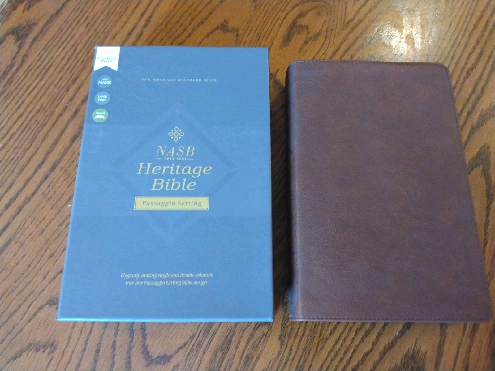 NASB 1995 Heritage Bible – $79.99 Retail – Brown LeatherSoft