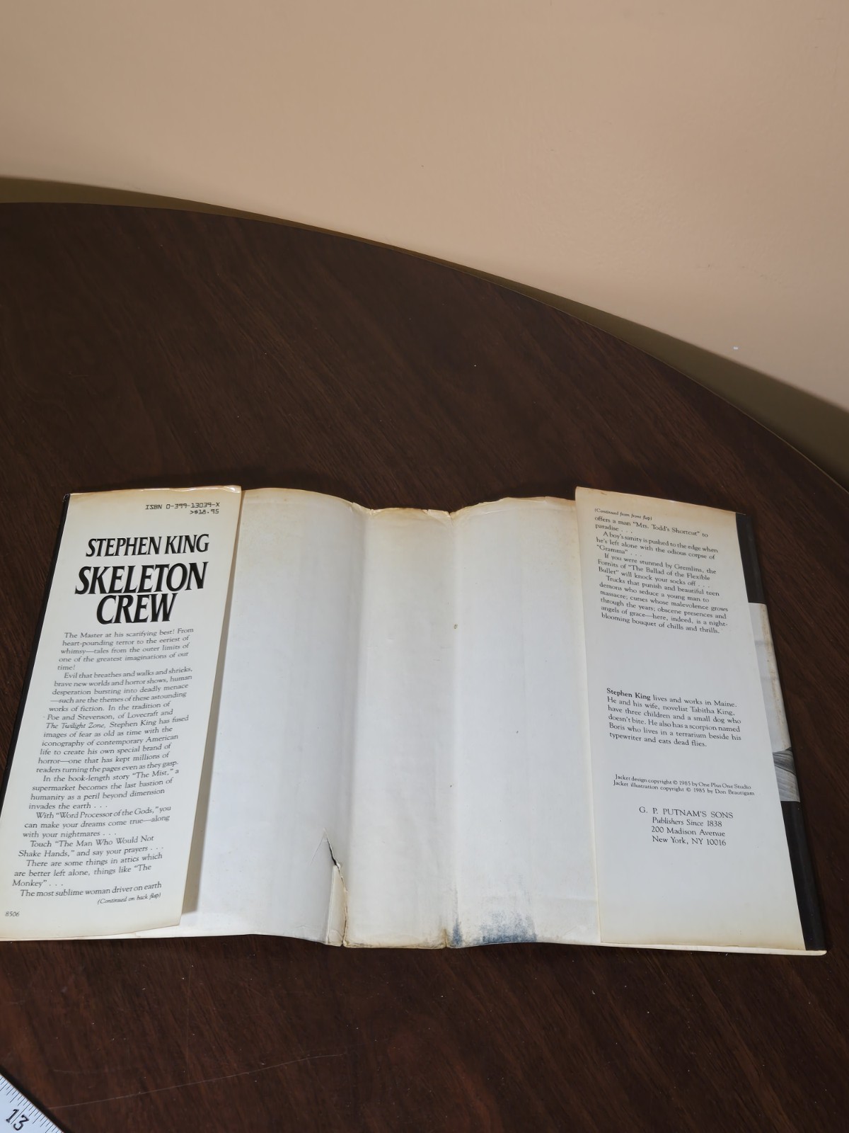 Stephen King Skeleton Crew 1st Ed. 1985 HC DJ Horror Reader Copy See Description