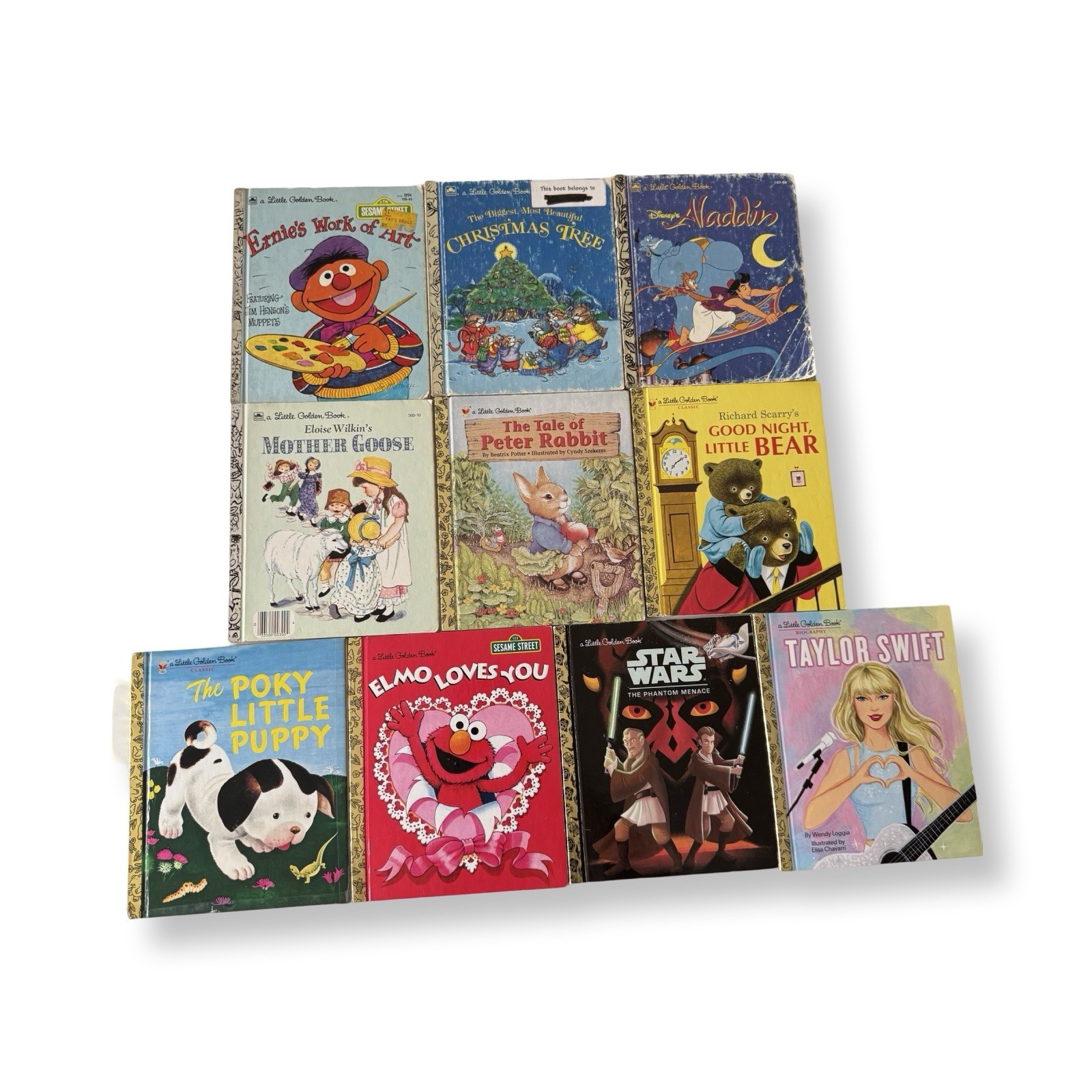 Little Golden Books Lot of 10 Vintage-Modern 1970s-2010s Kids Classics