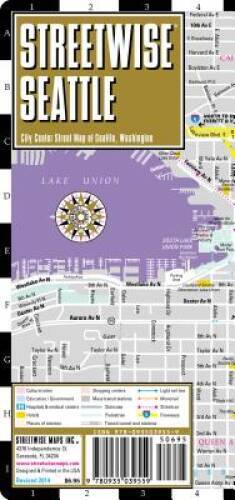 Streetwise Seattle Map – Laminated City Center Street Map of Seattle, Was – GOOD