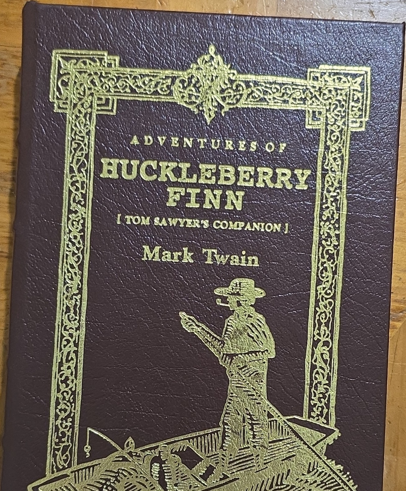 Adventures of Huckleberry Finn by Mark Twain Leather Bound. E/P Colloter Editio