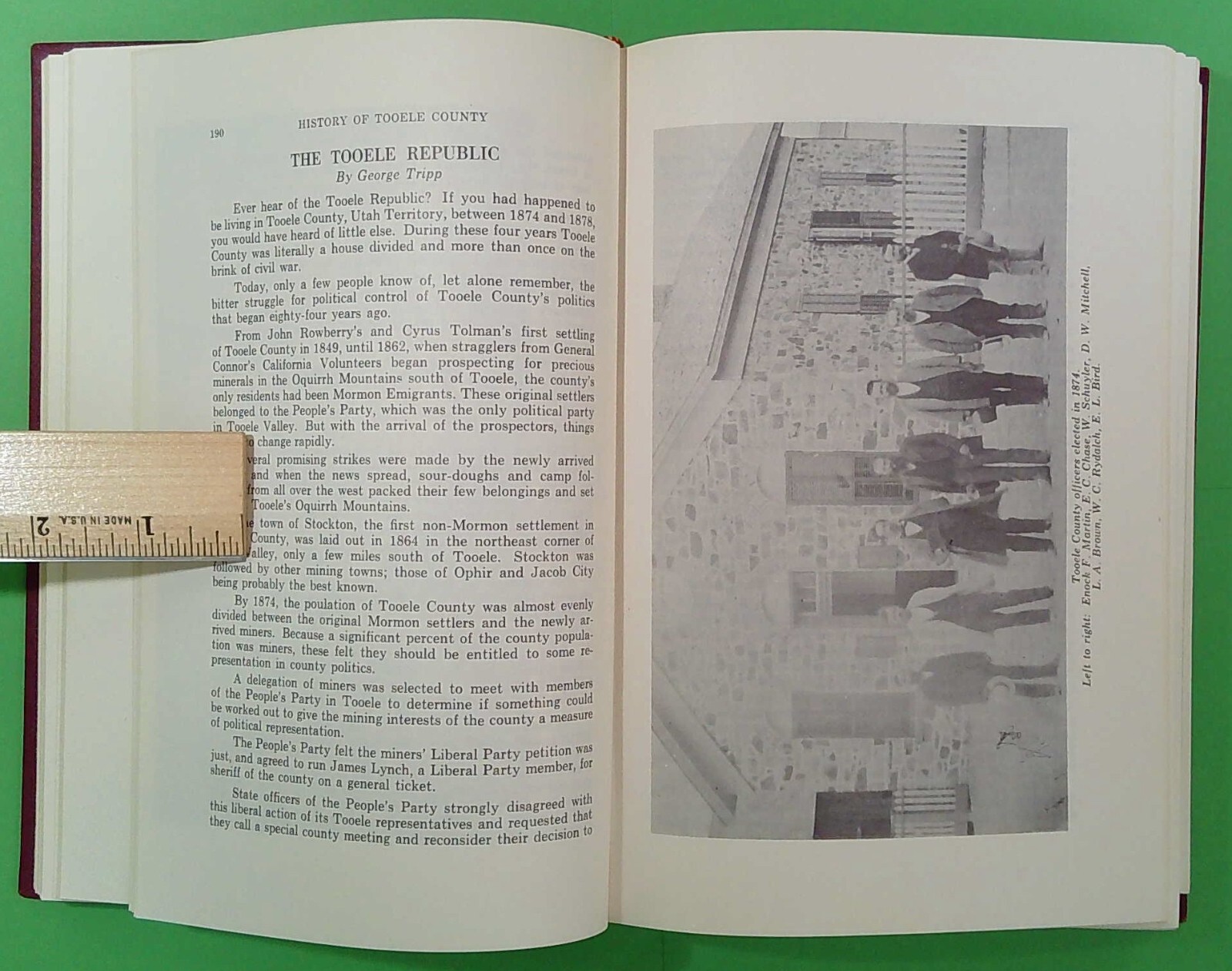 History of Tooele County (Utah), 1961, First Edition, hard cover (A609)