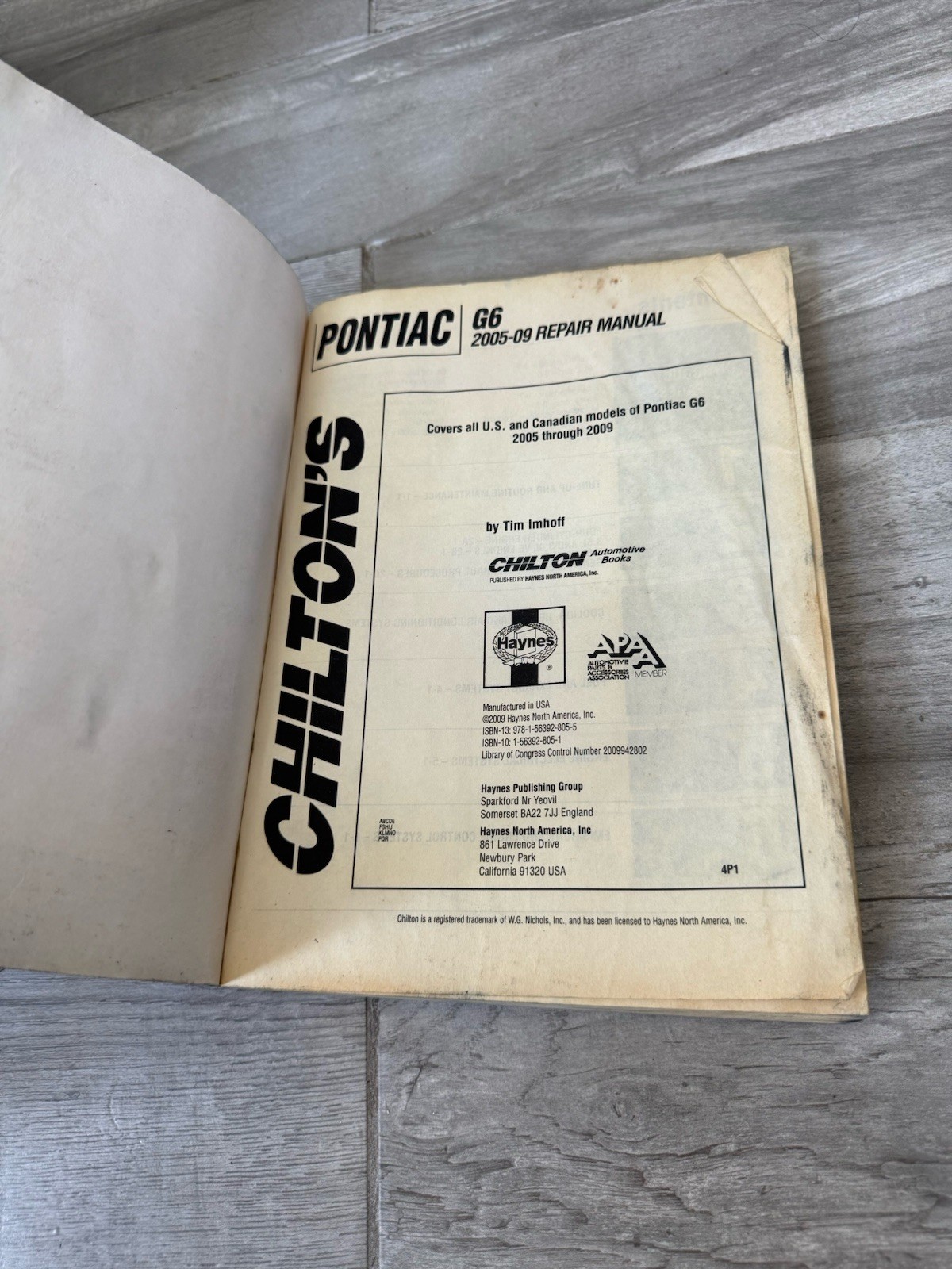 ⚙️ Chilton Pontiac G6 2005 To 2009 Repair Manual 28730 US And Candian Models