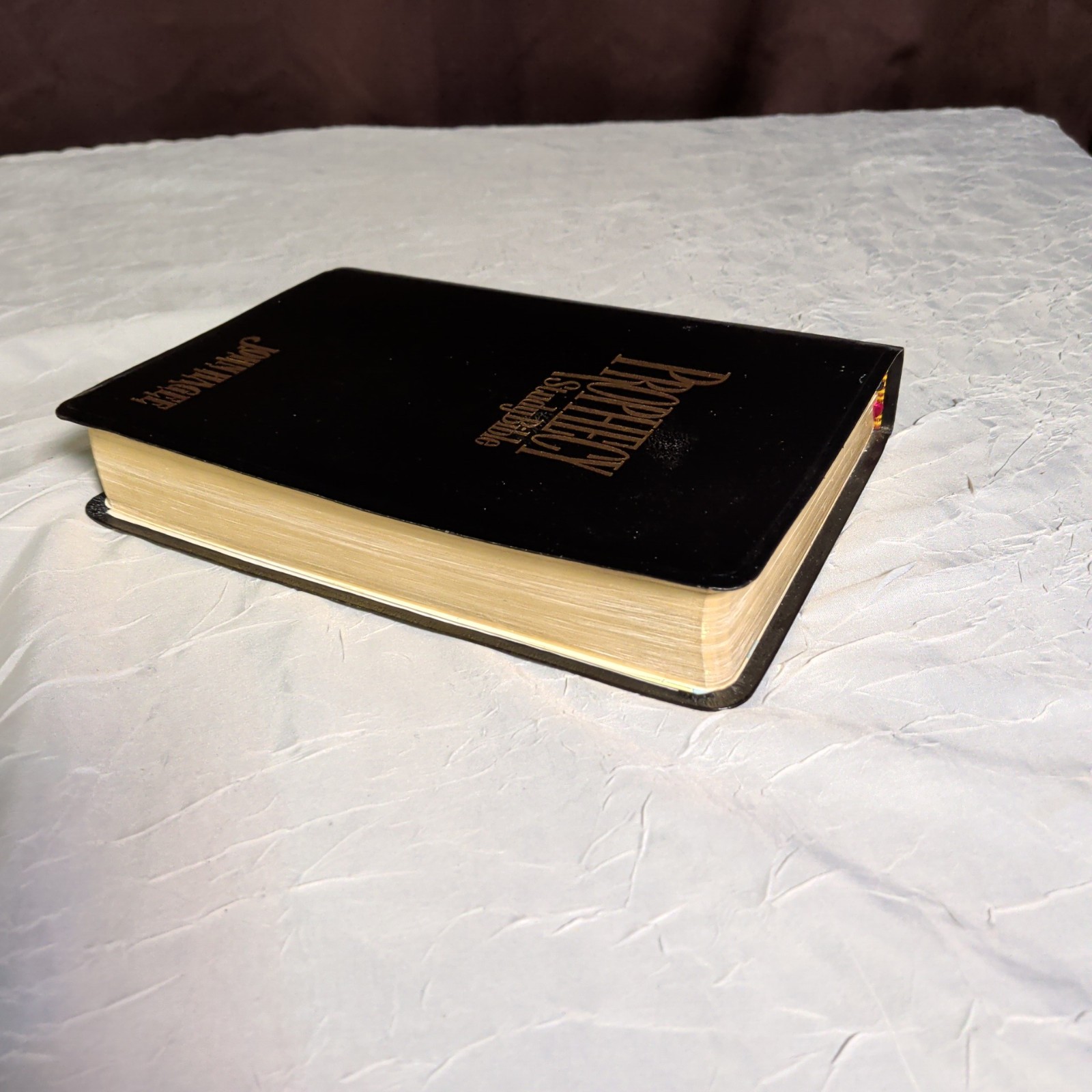Prophecy Study Bible John Hagee NKJV 1997 Black Bonded Leather Marginalia Notes