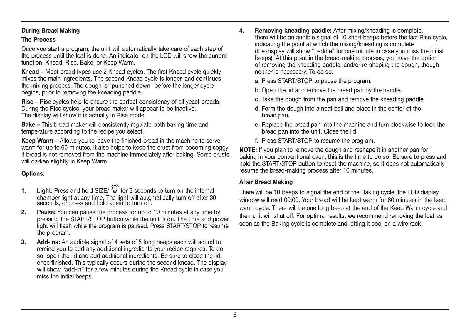 CUISINART CBK-110C Compact Automatic Bread Maker User Manual , Tough Binding
