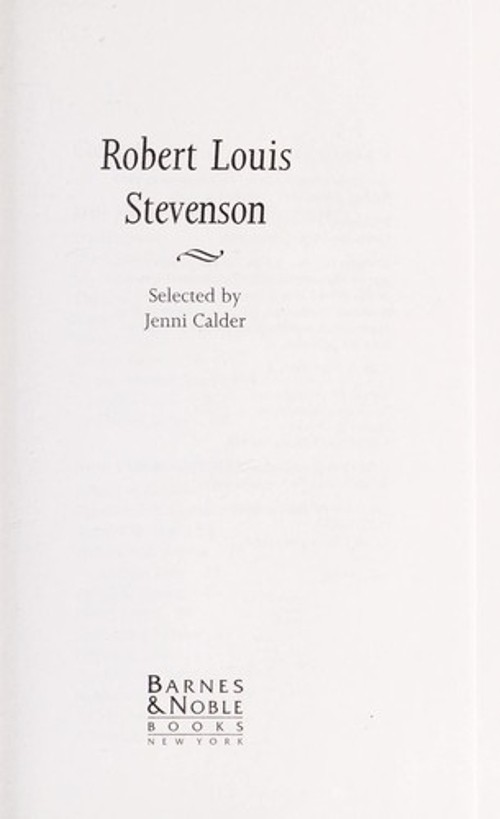 Robert Louis Stevenson Selected Poems The Poetry Library