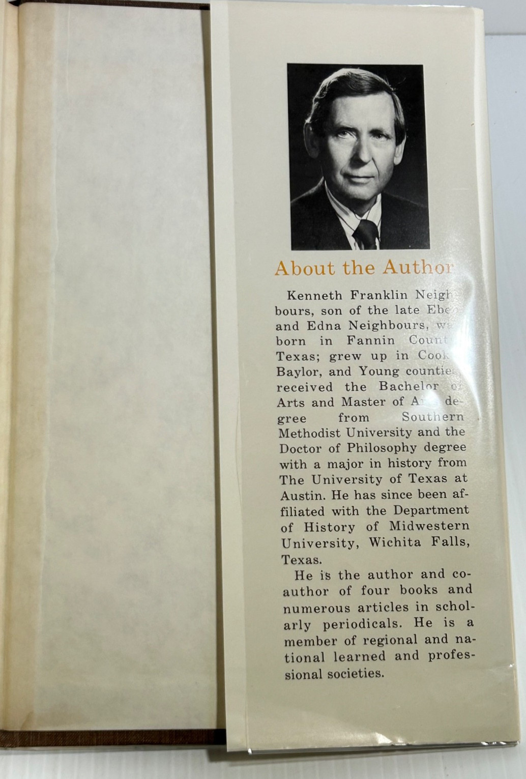 Robert Simpson Neighbors & The Texas Frontier 1836-1859 by Kenneth F Neighbours