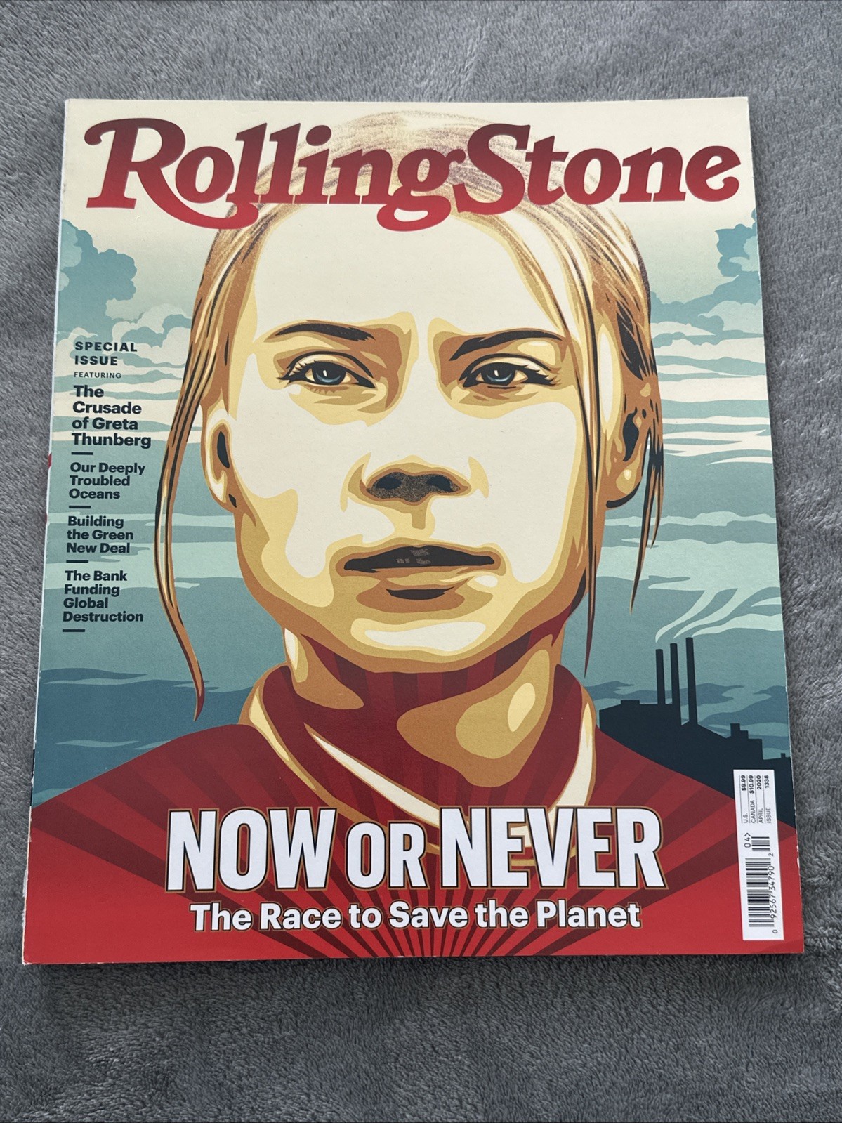 Rolling Stone Magazine #1338 April 2020 Now Never Planet GRETA THUNBERG No Label