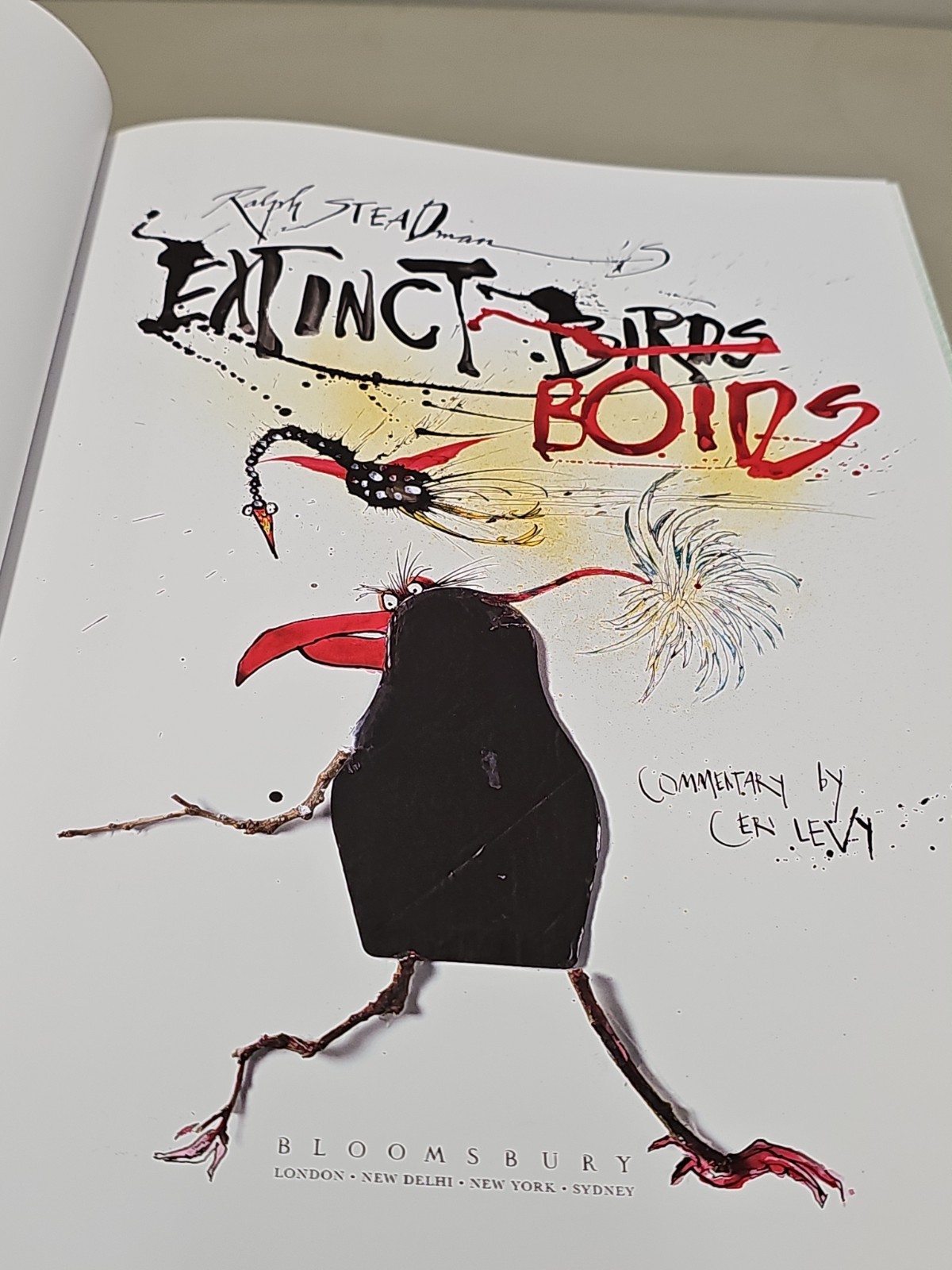EXTINCT BOIDS Birds Ralph Steadman & Ceri Levy 2012 Hardcover Dustjacket Dodo