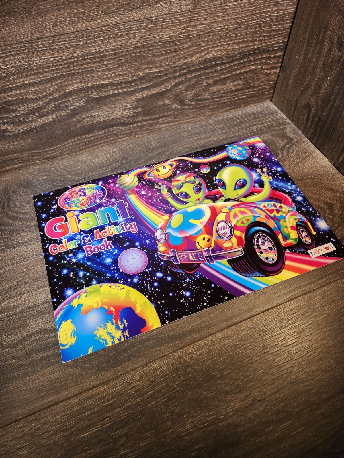 Rare Sold Out Lisa Frank Giant Color and Activity Book Space Cover 16″ X 10.75″