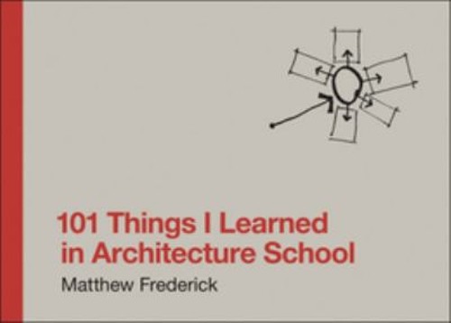 101 Things I Learned in Architecture School Hardcover Matthew Fre
