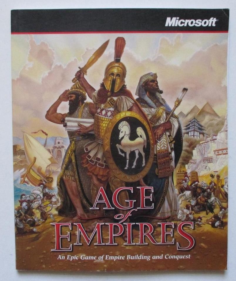 Age of Empires (Microsoft 1997 PC) Game Manual & Chart Only – Build and Conquest
