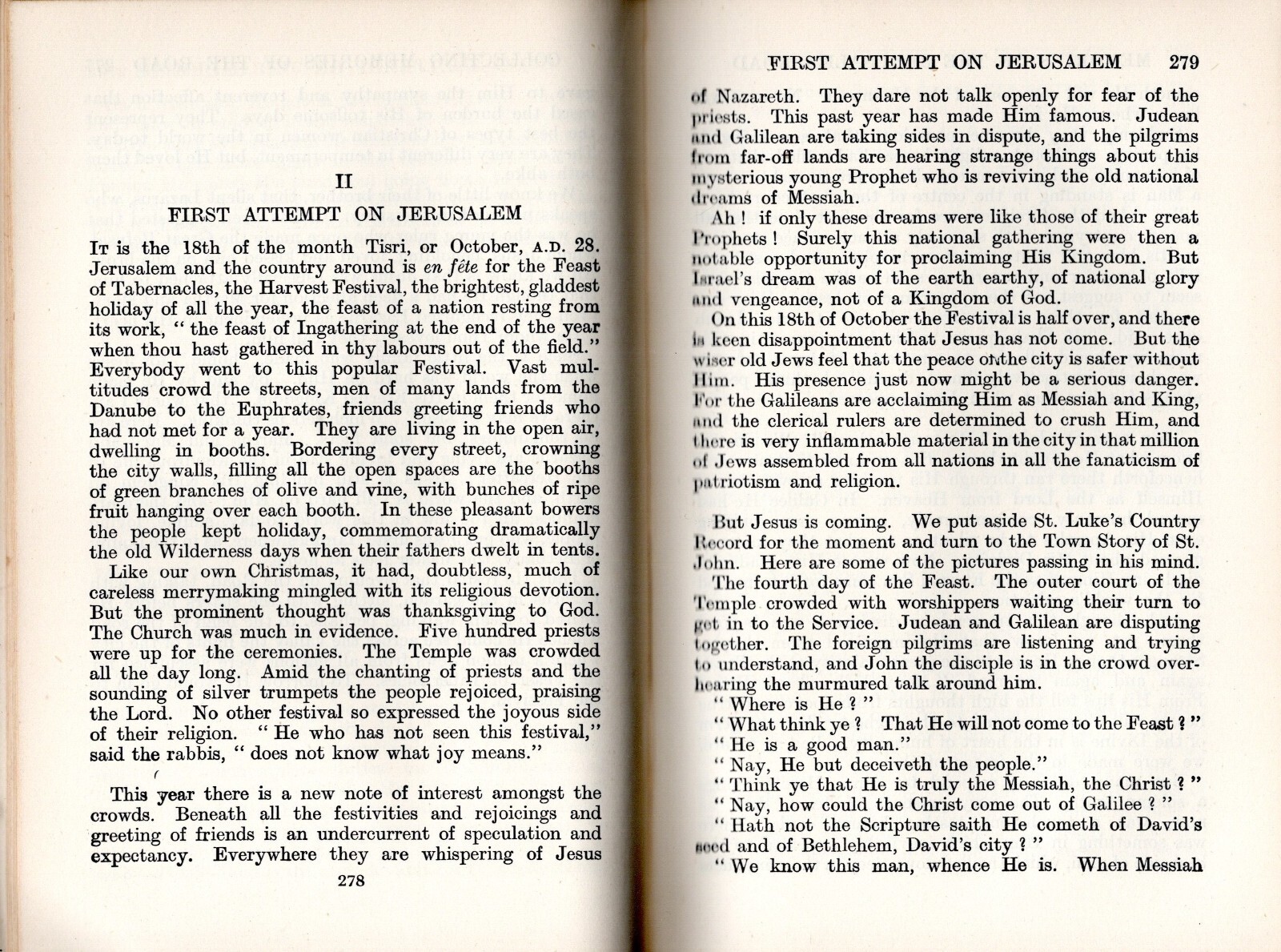 A PEOPLE’S LIFE of CHRIST 1926 Hardcover 429 pages J. PATERSON SMYTHE Christan