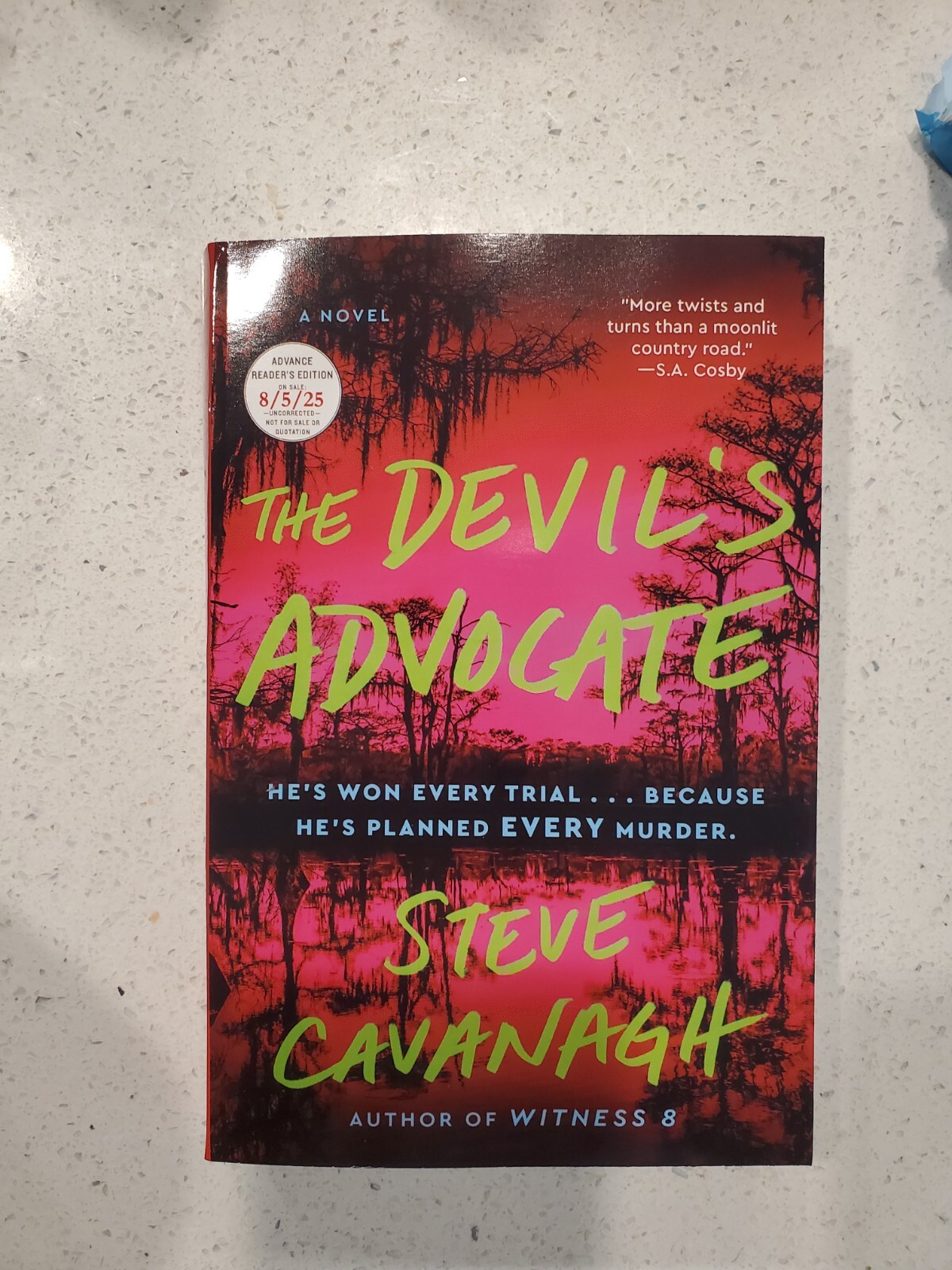 The Devil’s Advocate by Steve Cavanagh (08/2025, PB, Advance Copy)