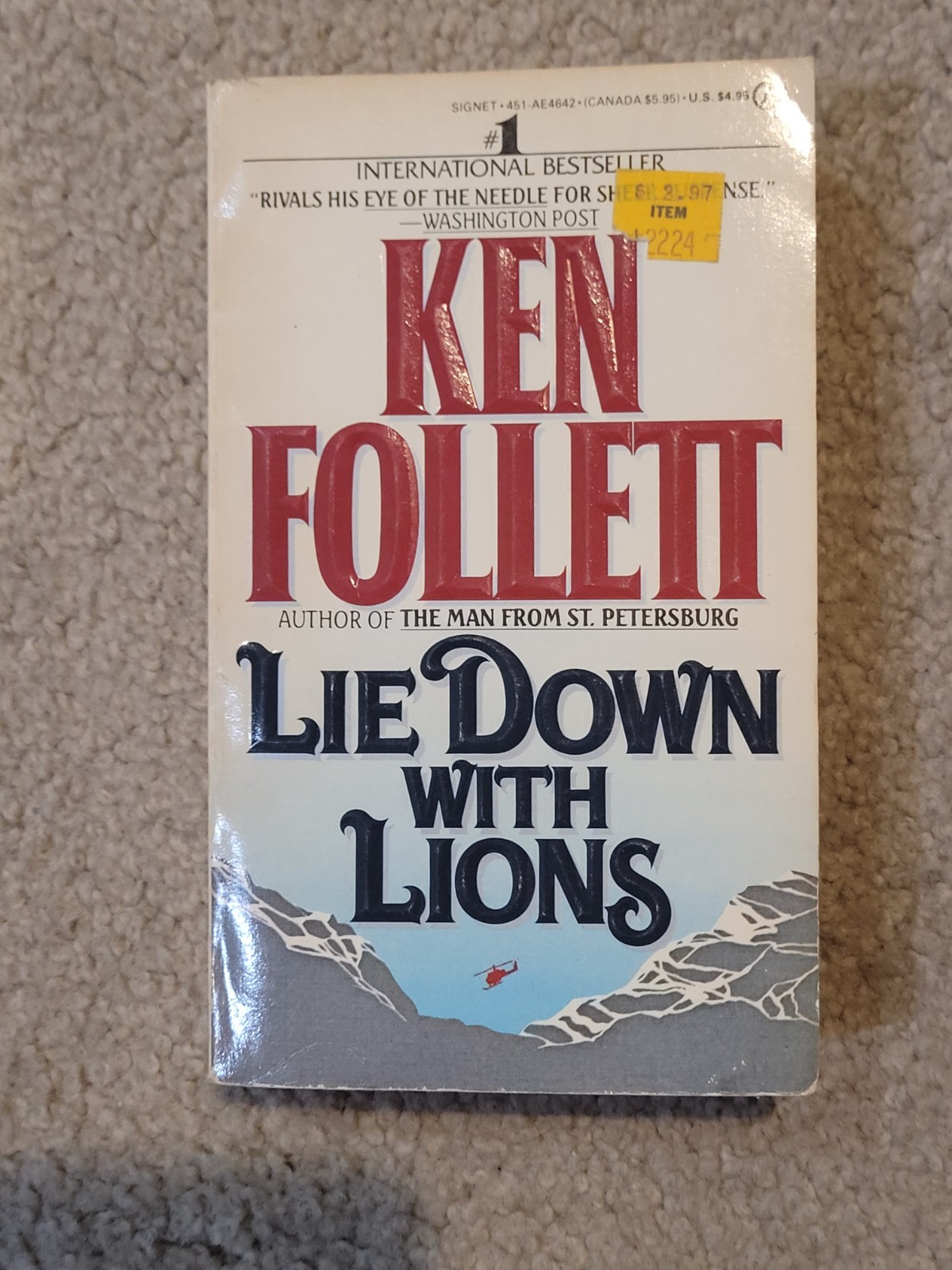 Lie Down With Lions by Ken Follet paperback