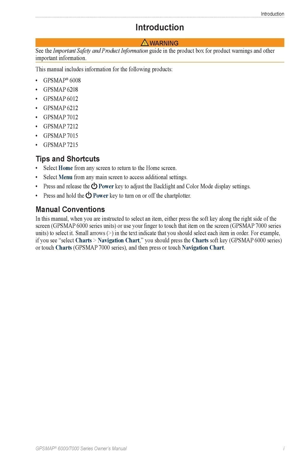 GARMIN GPSMAP 6000 7000 Series Owners Manual STEEL CLOSURE – TOUGH COVERING
