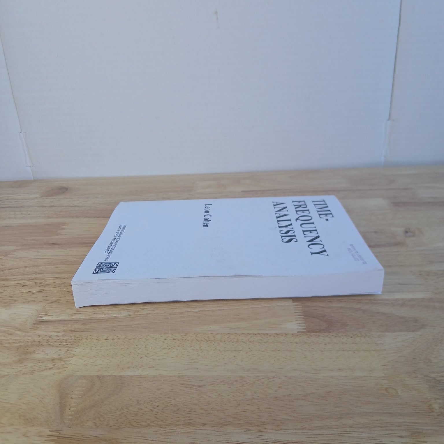 Time-Frequency Analysis Leon Cohen 1995 Signal Processing Prentice Hall
