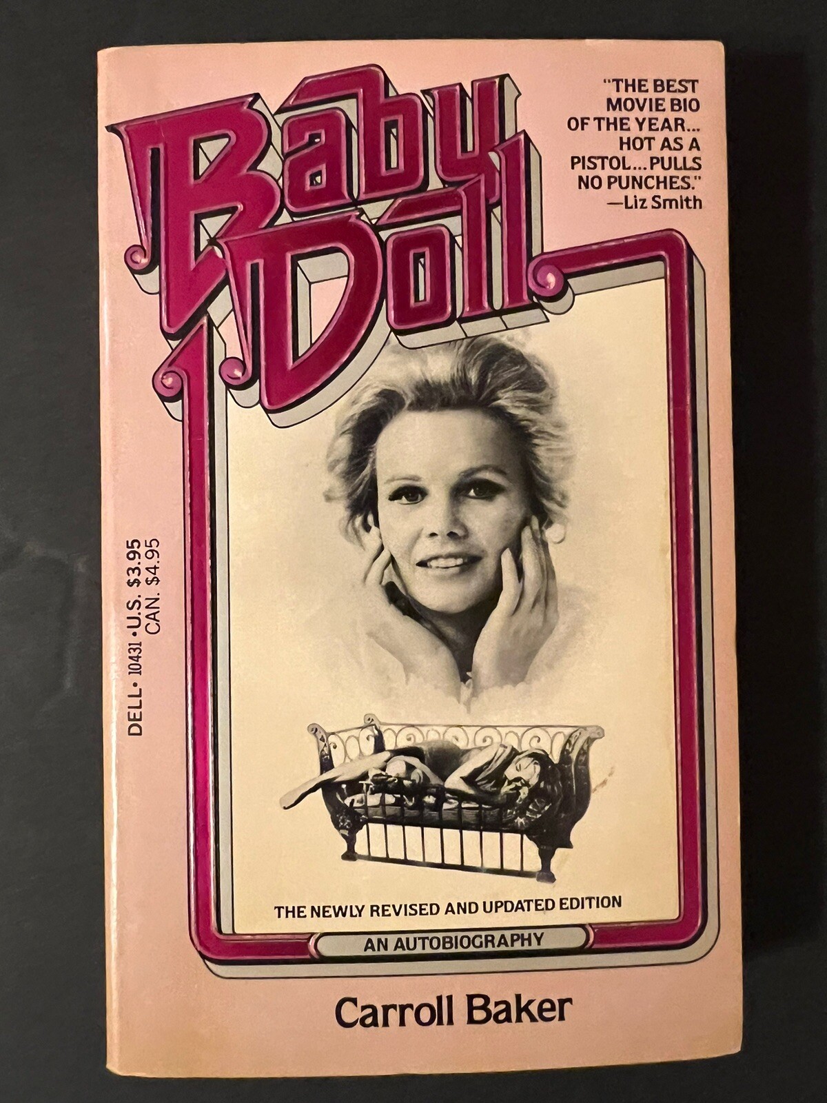 Baby Doll-Carroll Baker Autobigraphy Vtg 1st Paperback Book Printing 1985-Good