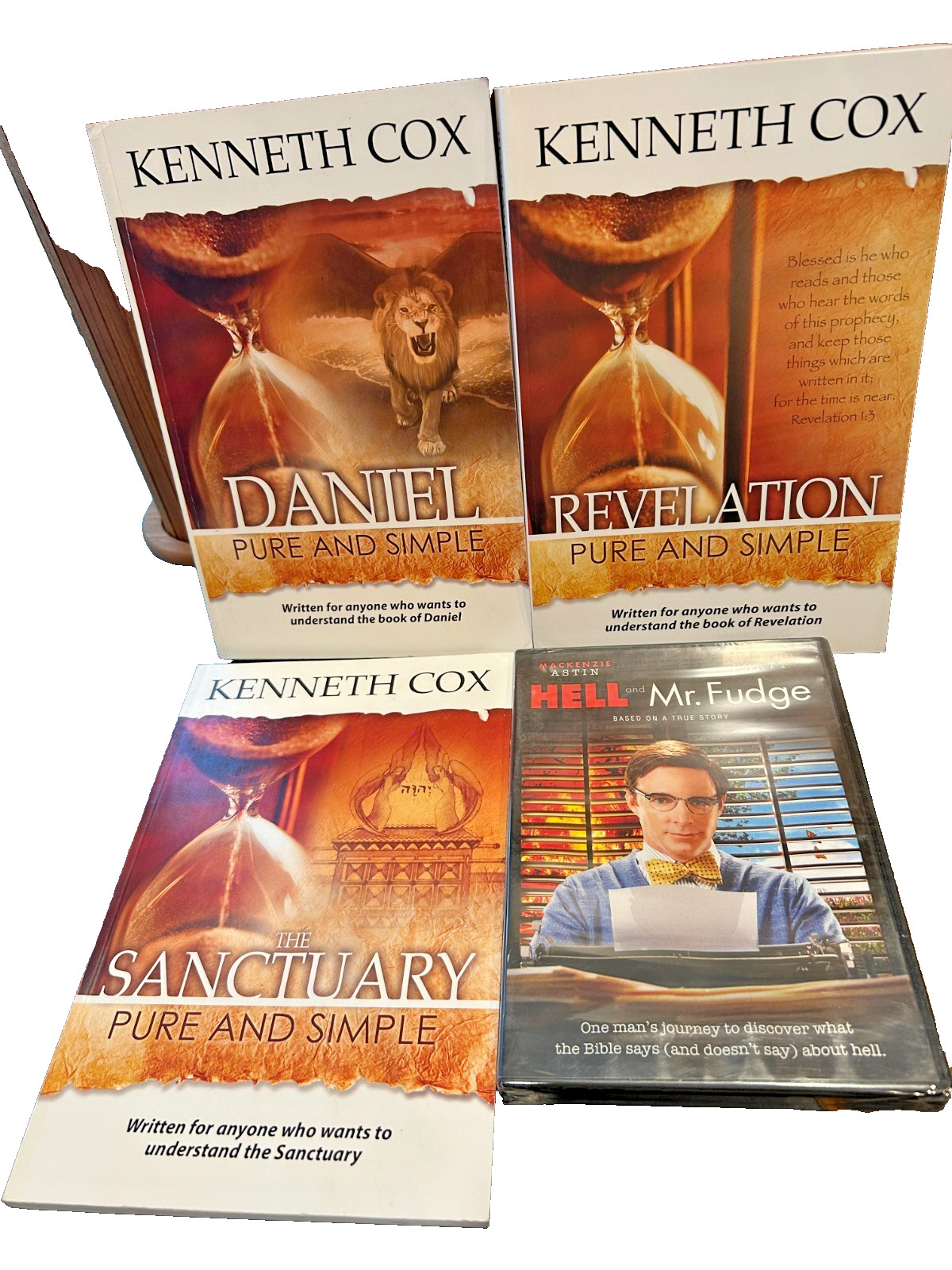 3 Kenneth Cox books: Daniel & Revelation & Sanctuary Pure & Simple + Free Bonus