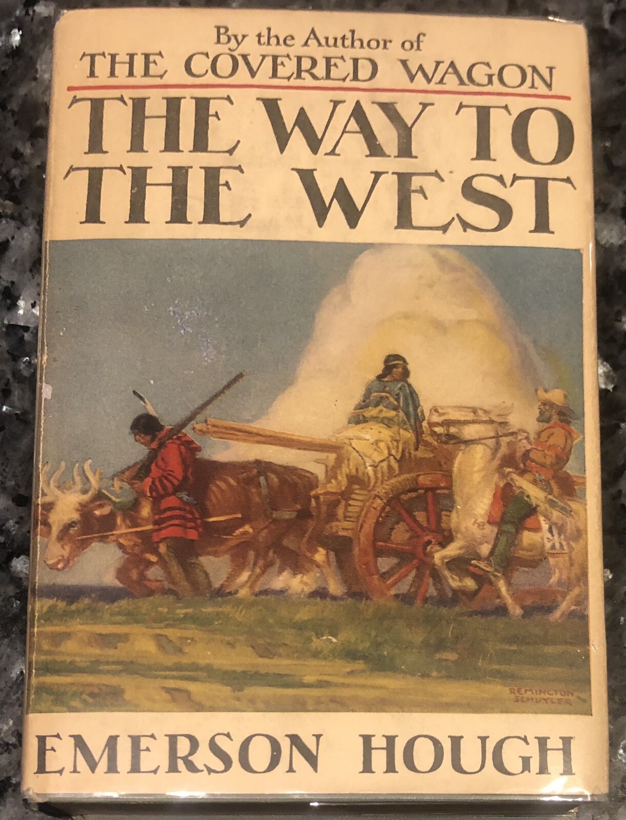 WAY TO THE WEST/EMERSON HOUGH, deluxe edition, 1922, VG+ book, Crockett, Boone