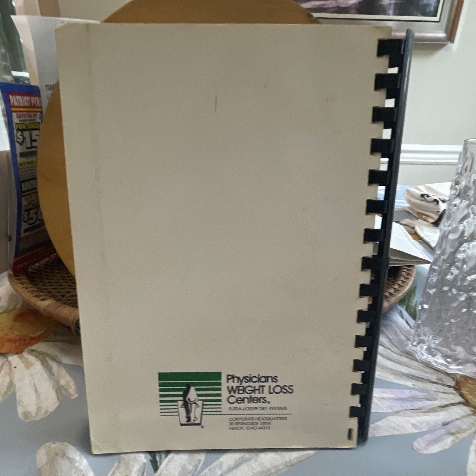 The Futra Loss Cook Book Physicians Weight Loss Centers Ring/Wire Bound