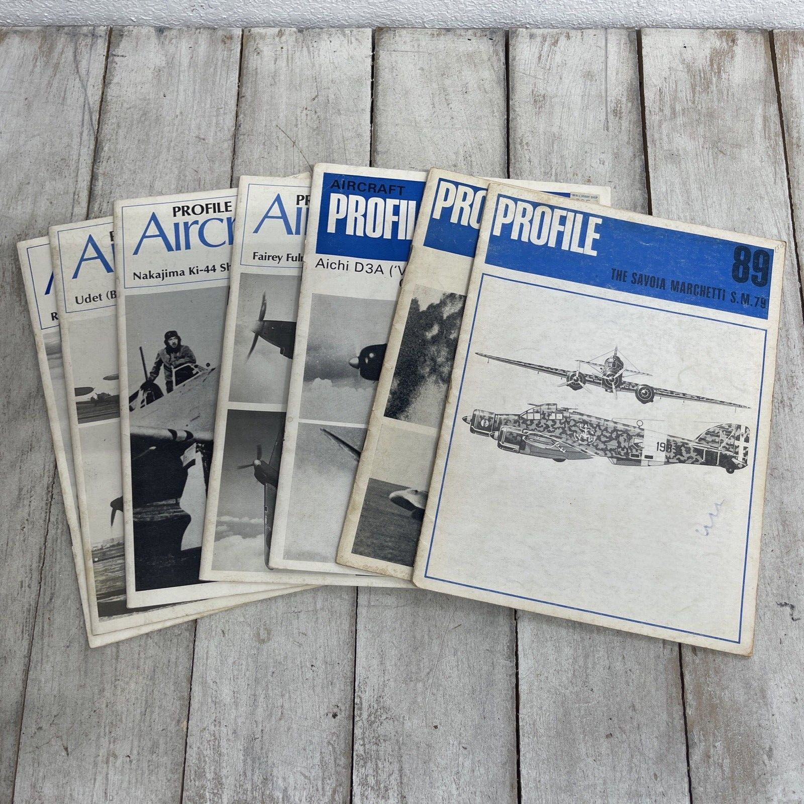 Lot (7) Aircraft Profile Magazines 89, 225, 241, 254 255, 257, 262 WWII