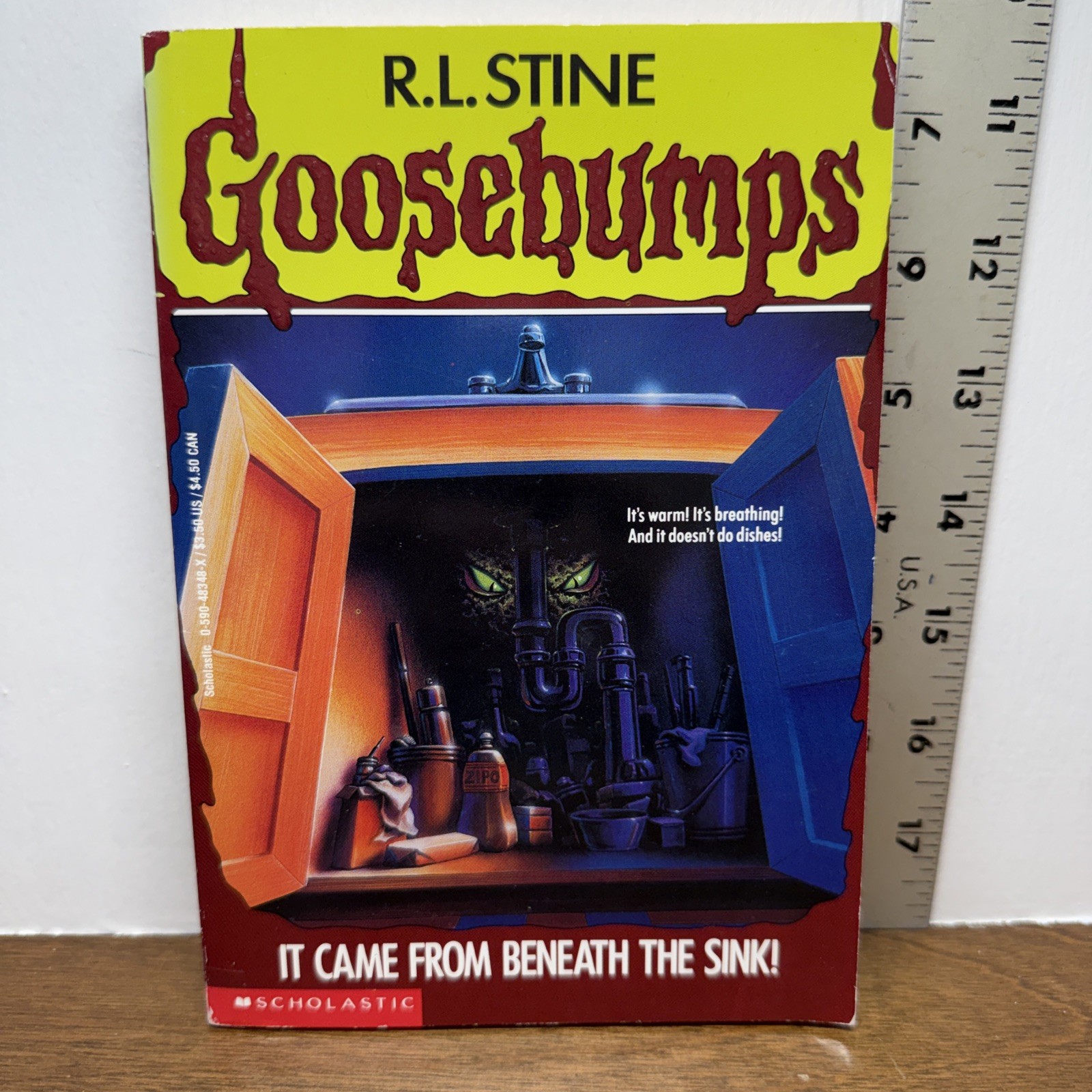 Goosebumps It Came From Beneath the Sink 1st Edition 1st Print 1995 RL Stine #30