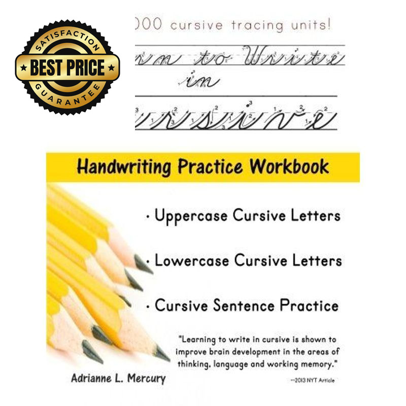 Learn To Write In Cursive: Over 8,000 Cursive Tracing Units