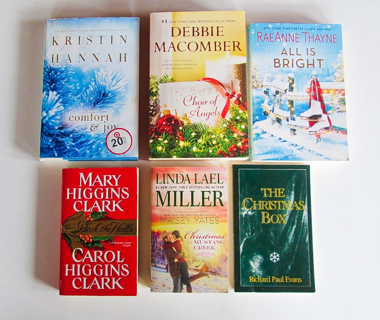 Christmas Holiday Theme Books, Lot of 16, Mixed Genres Fiction Inspiration Plus