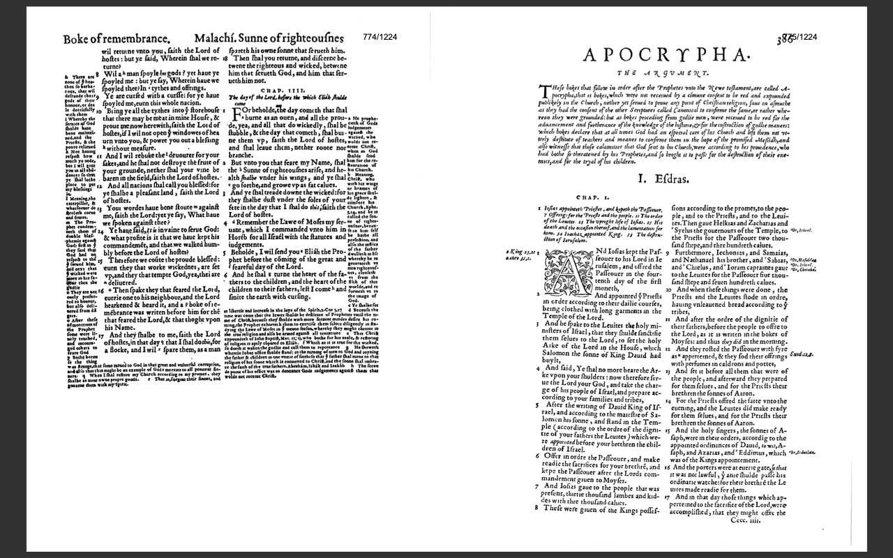 1560 Geneva Bible (E-Book) & Bonus 1599 Bible Ebook on CD-ROM -Scanned Original