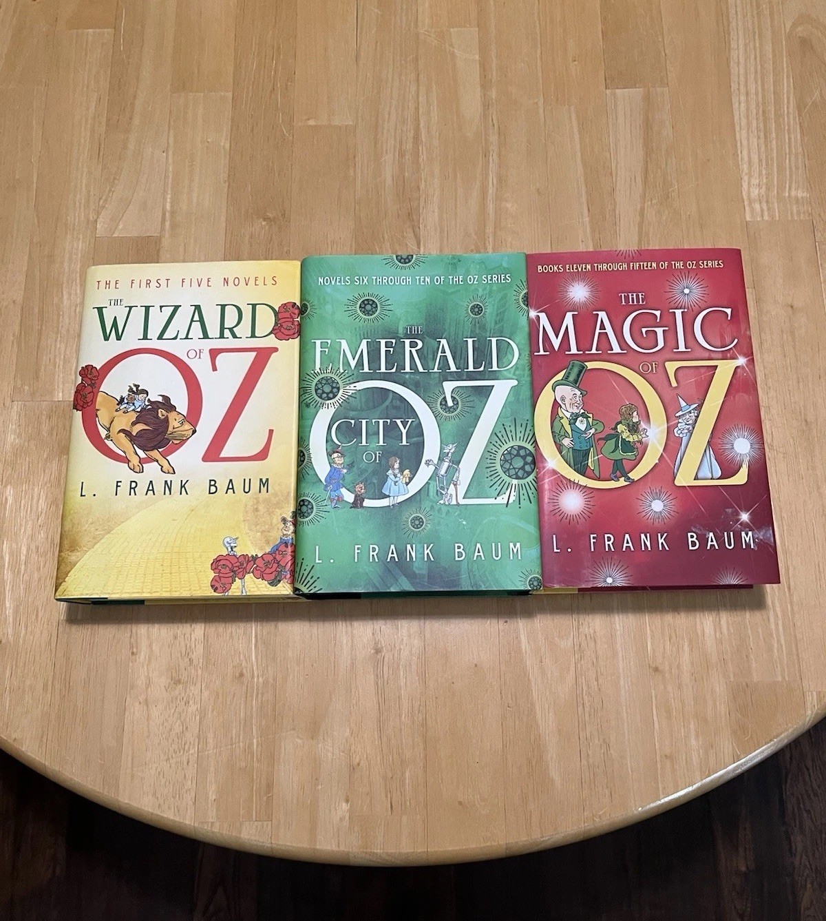 L. Frank Baum Oz Series Hardcover Lot of 3: Wizard of Oz, Emerald City, Magic